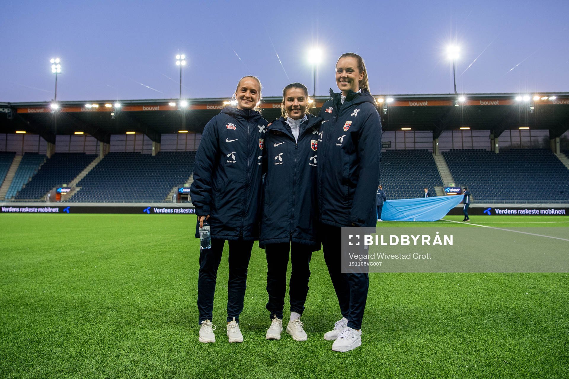 Amalie Eikeland, Cecilie Redisch Kvamme and Stine Hovland