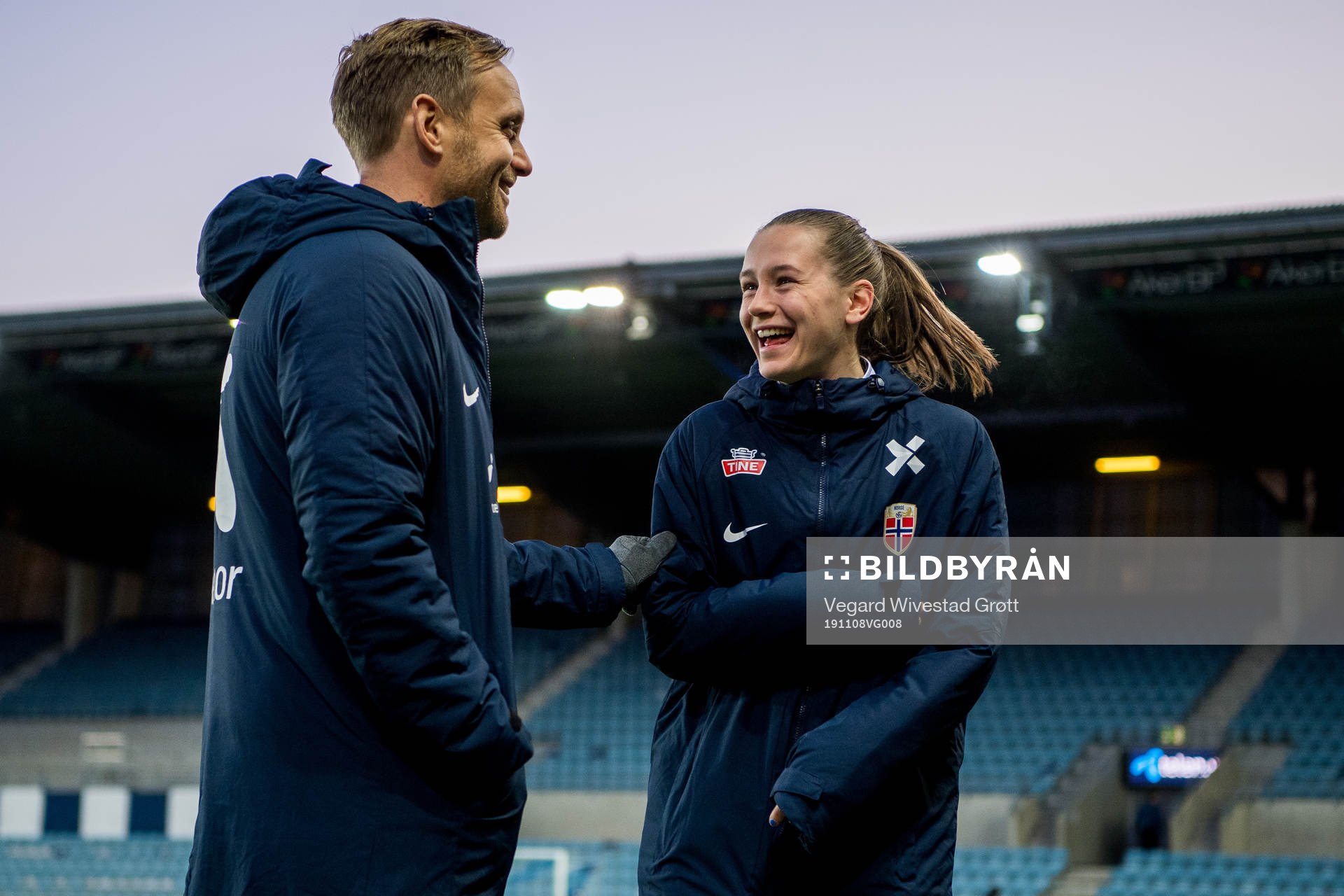 Martin Sjögren, head coach of Norway, and Elisabeth