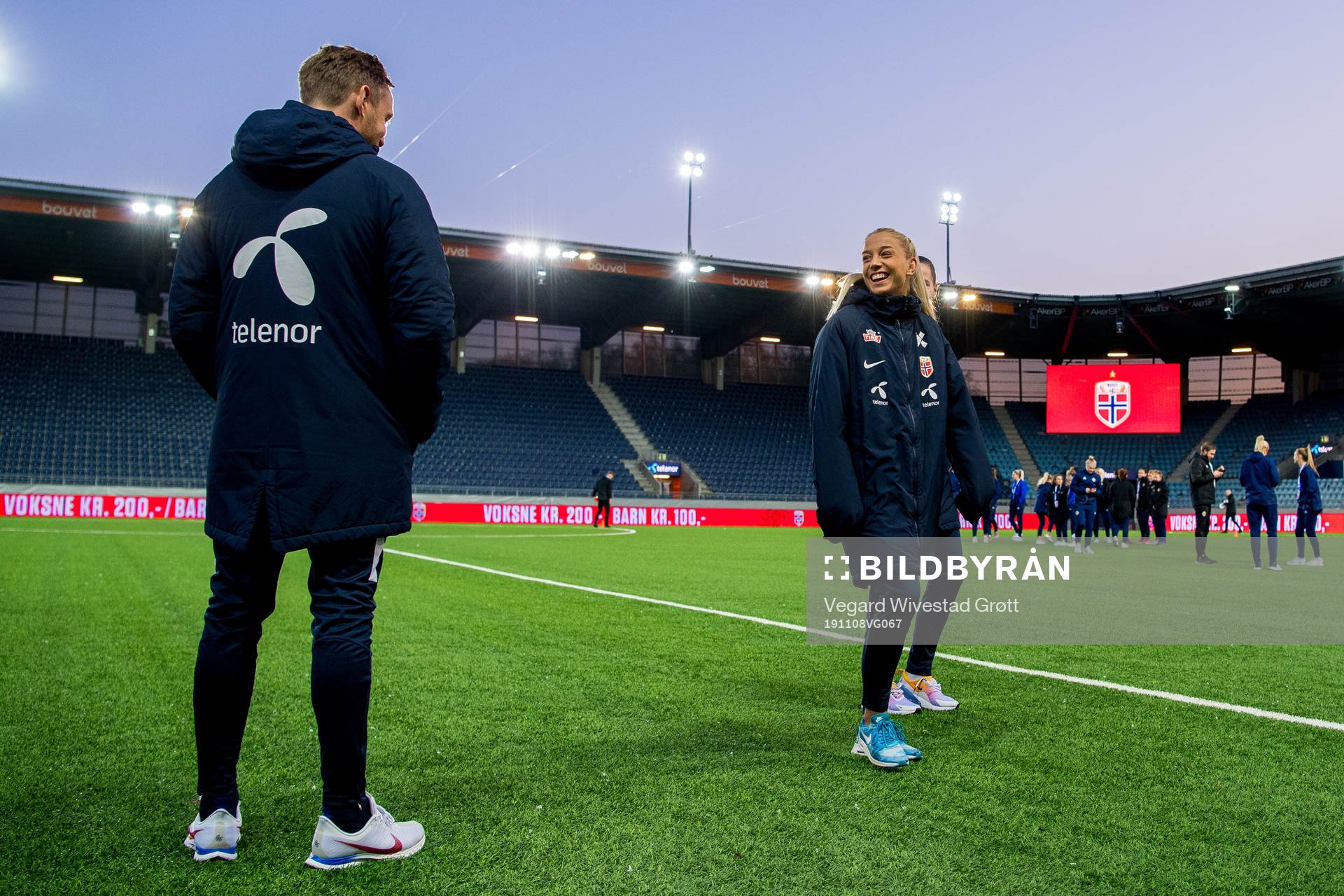 Martin Sjögren, head coach of Norway, and Rikke Bogetveit