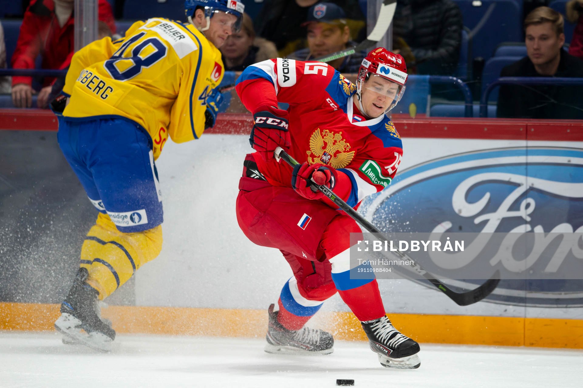 Carl Klingberg #48, SWE, Pavel Karnaukhov #15, RUS