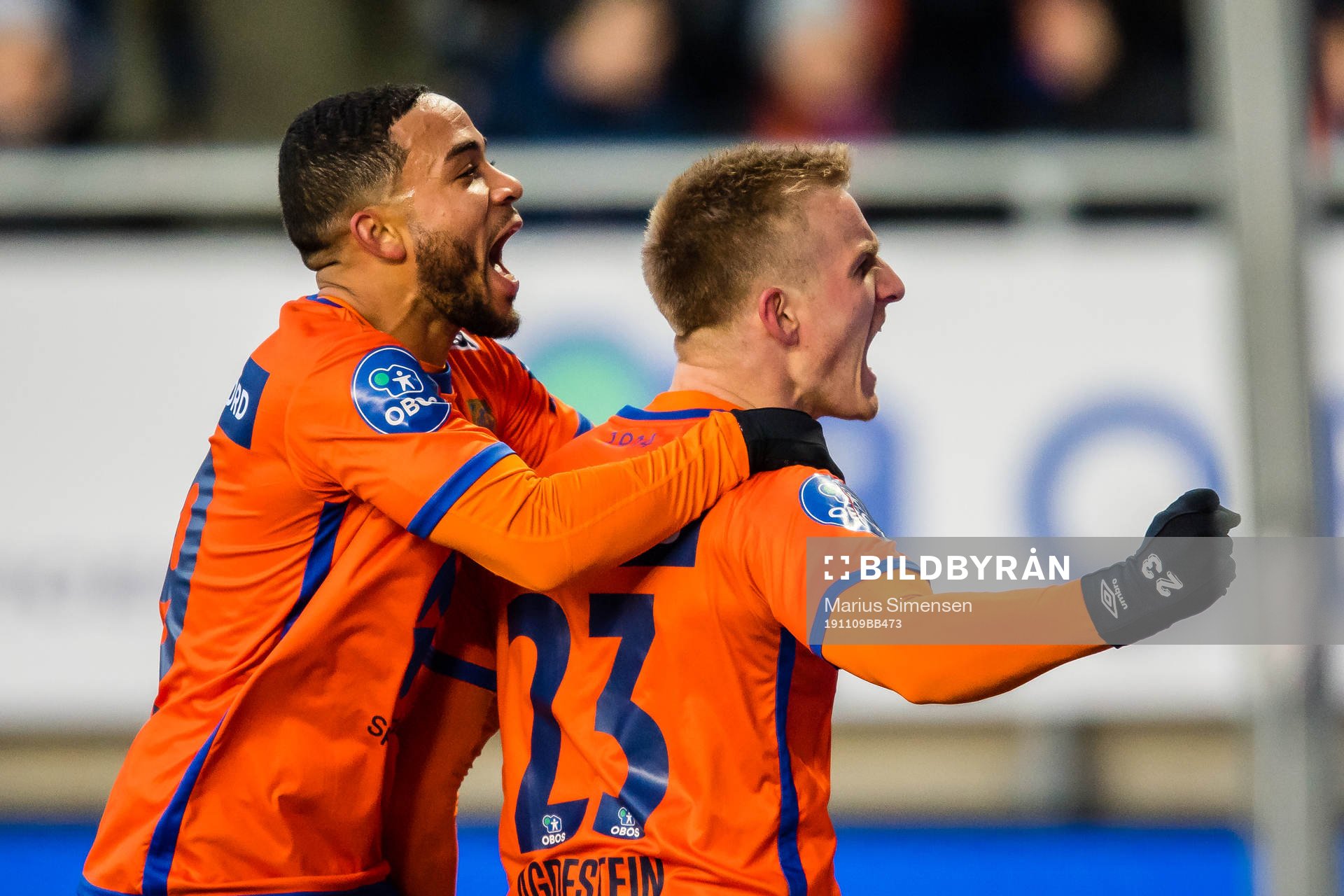 Torbjørn Agdestein of Aalesund celebrates