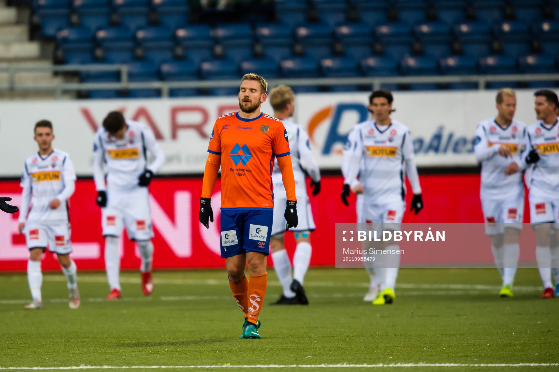 Oddbjørn Lie of Aalesund looks dejected