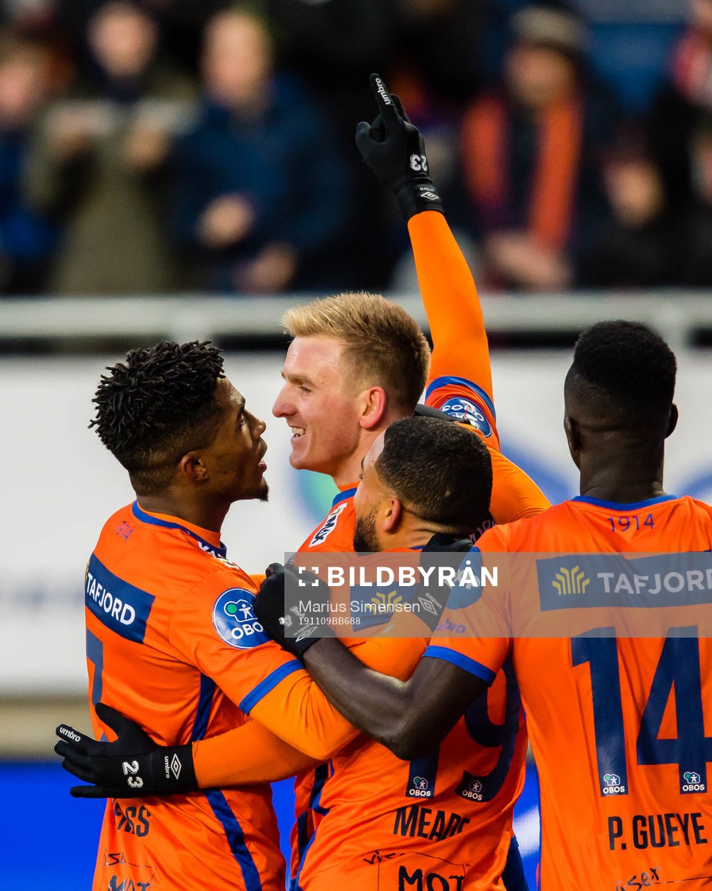 Torbjørn Agdestein of Aalesund celebrates