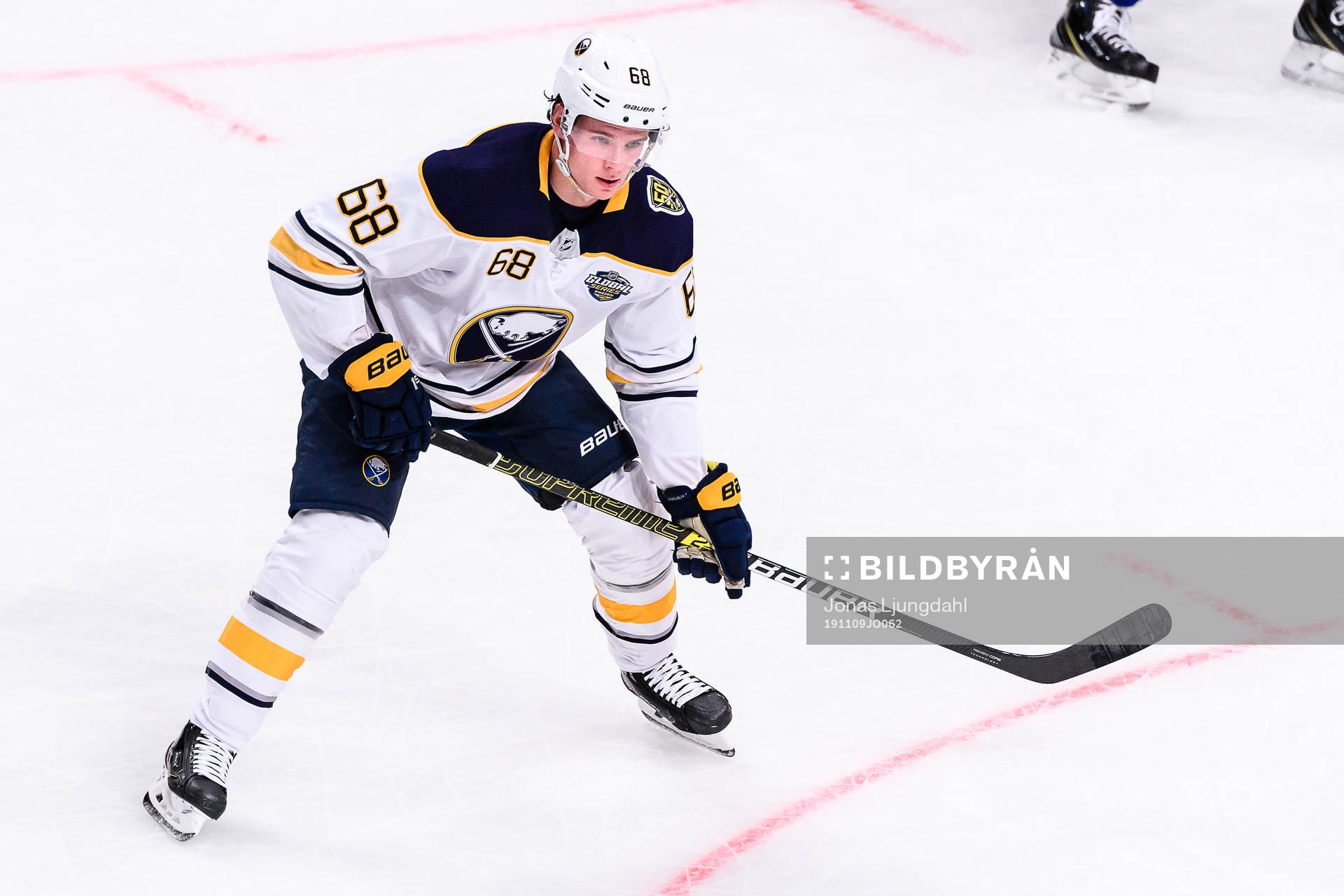 Victor Olofsson of Buffalo Sabresduring the NHL regular