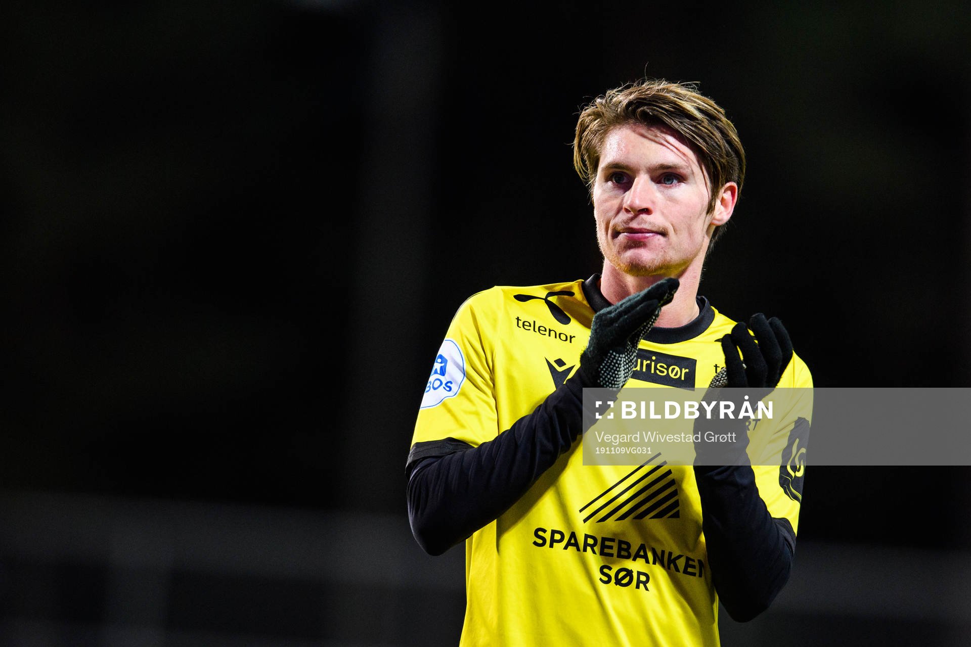 Kasper Skaanes of Start celebrates