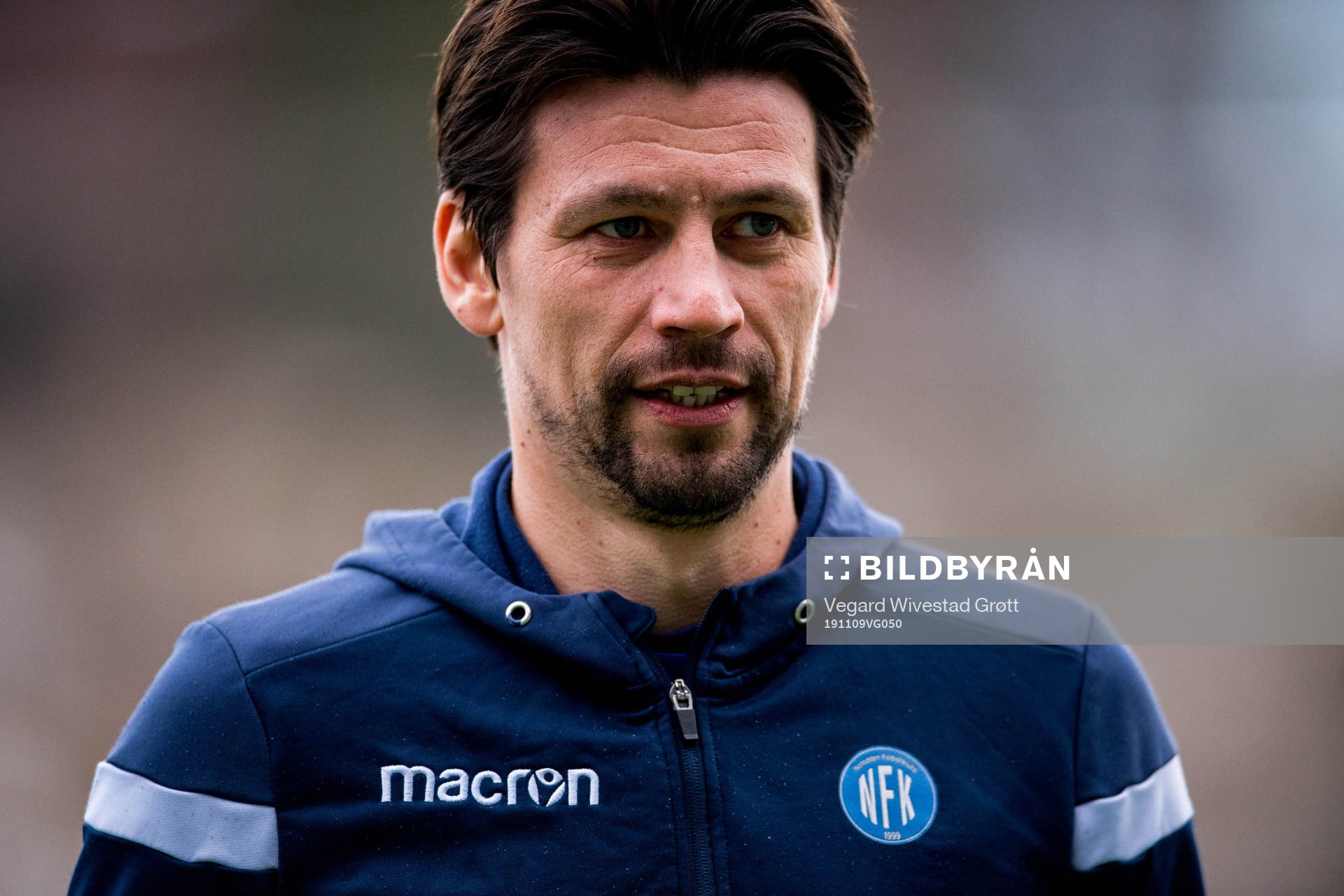 Kenneth Dokken, head coach of Notodden, ahead of the OBOS-ligaen football match between Notodden and Start on November 9, 2019 in Notodden.