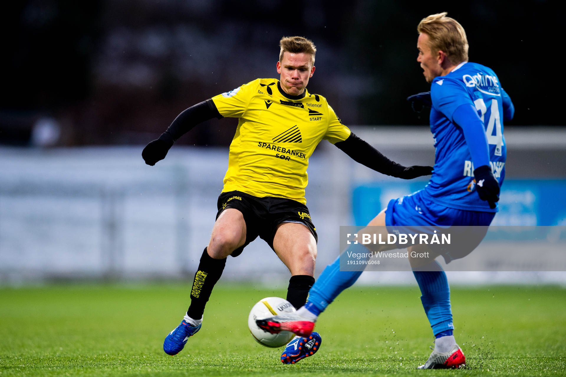 Eirik Wichne of Start and Morten Renå Olsen of Notodden