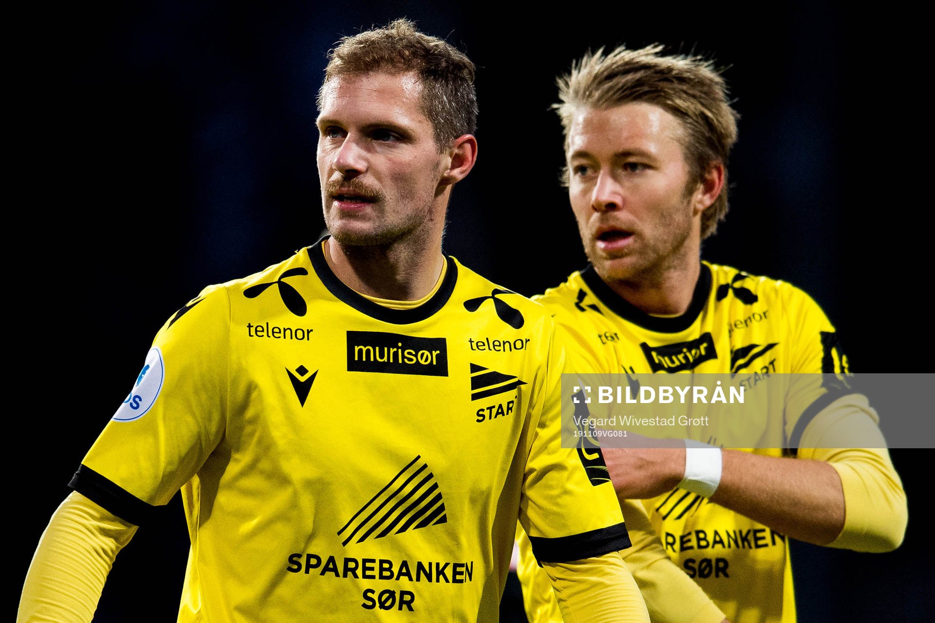Joackim Jørgensen and Henrik Robstad of Start