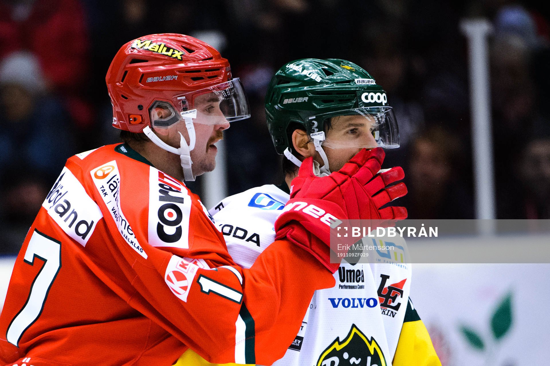 Modos Magnus Häggström och Björklövens Alex Hutchings
