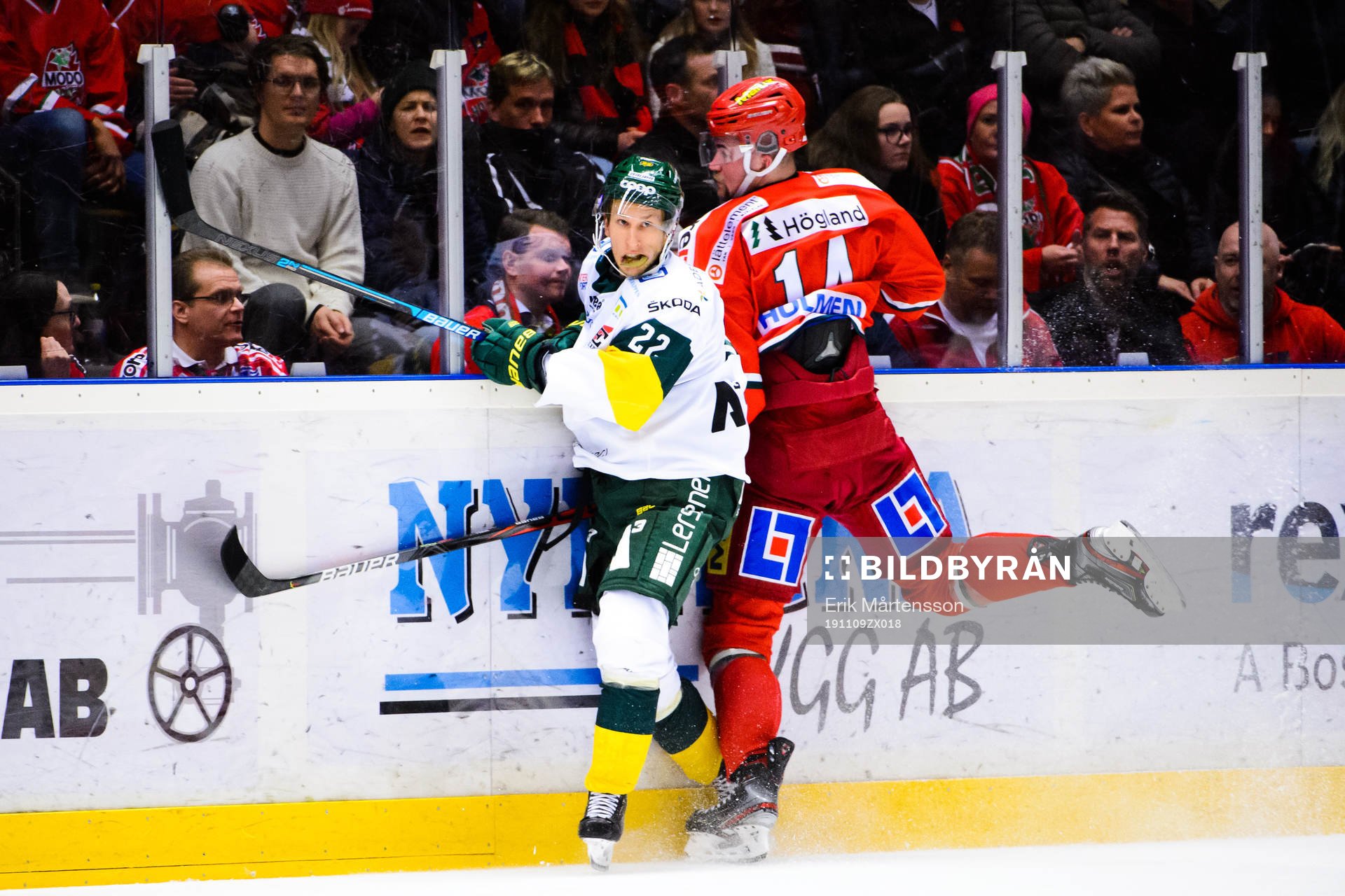 Björklövens Fredric Weigel och Modos Henrik Björklund