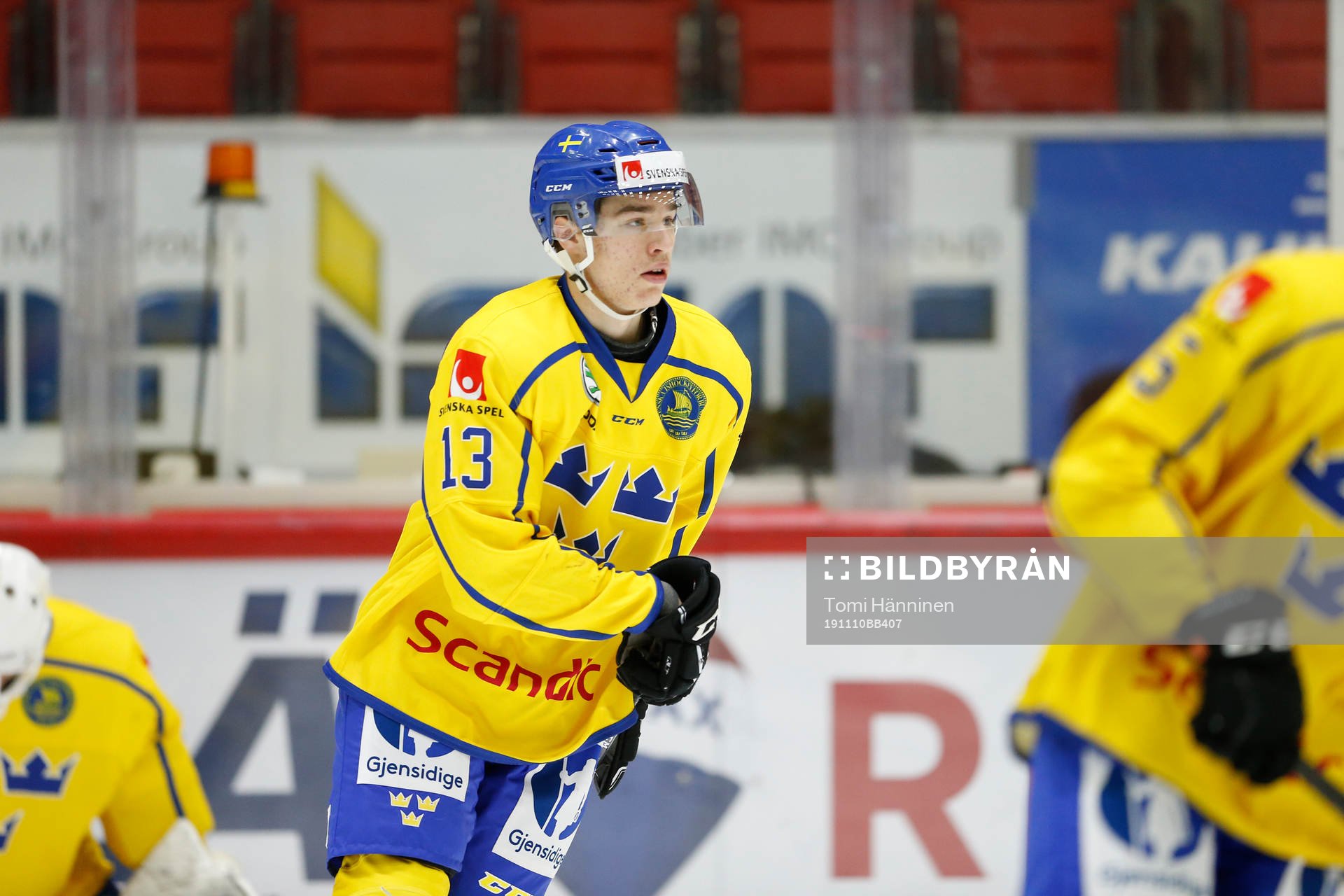 Albin Sundsvik #13, SWEduring their icehockey, U20 Four