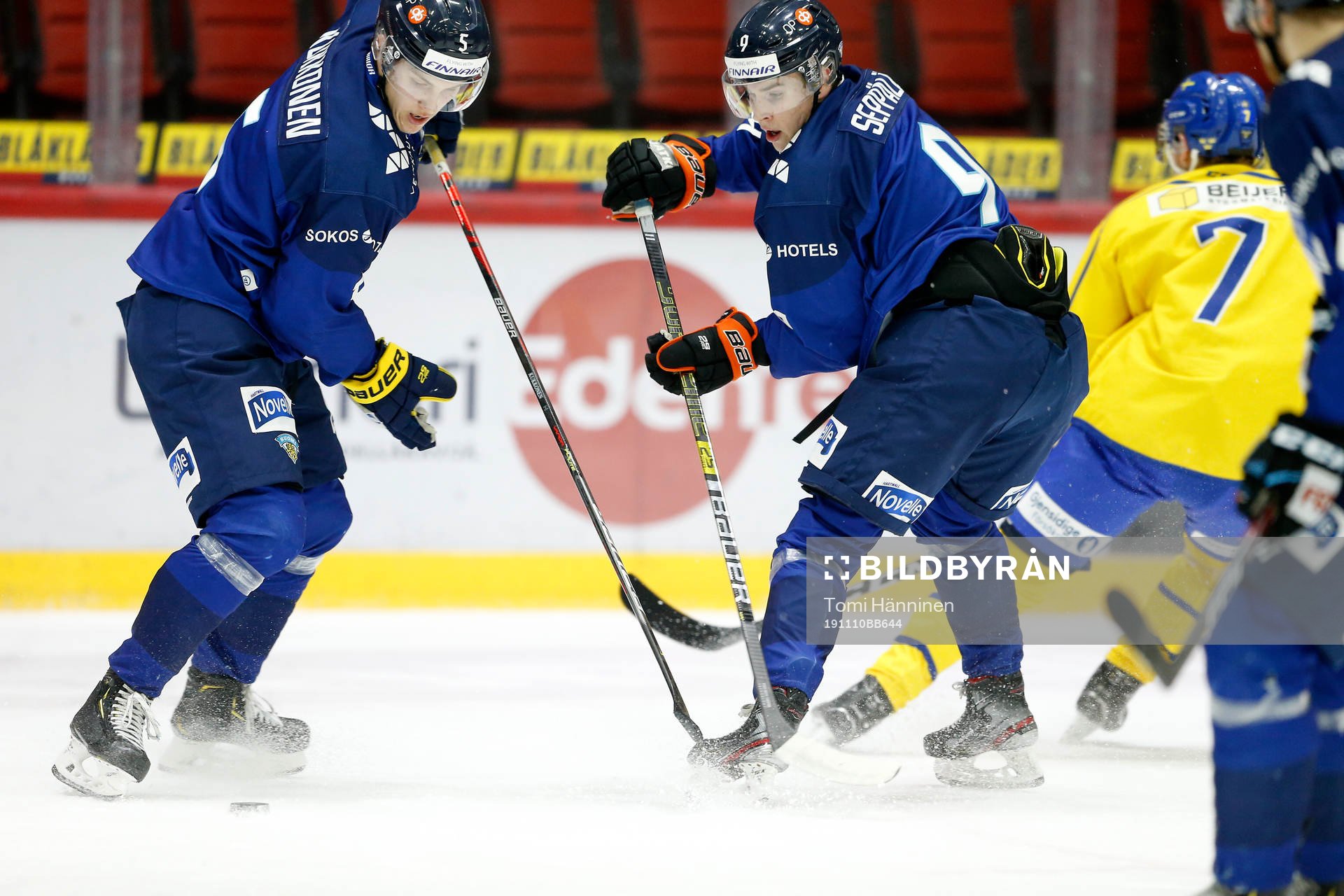 Miska Kukkonen #5, FIN and Peetro Seppälä #9, FIN