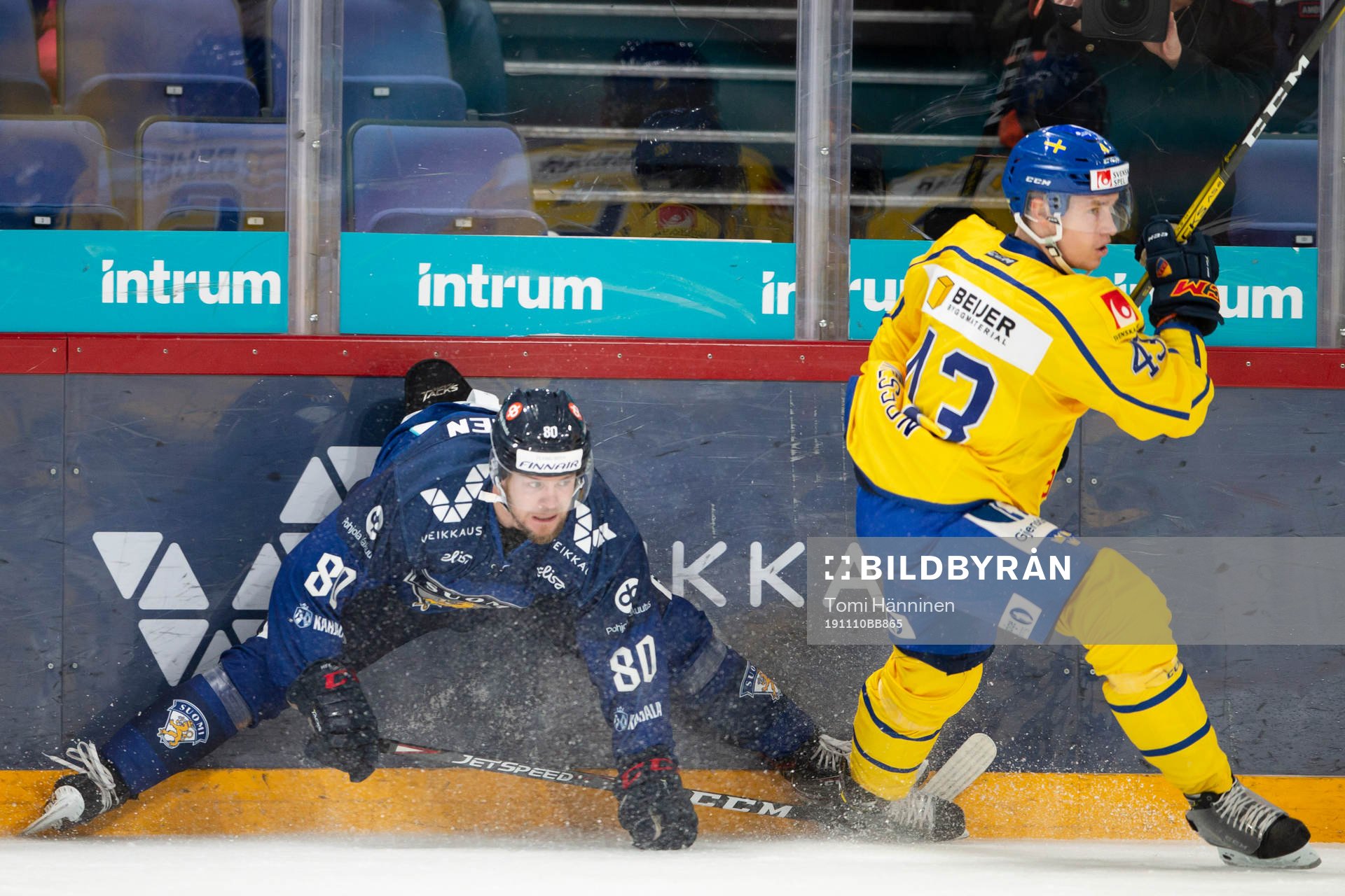 Teemu Turunen #80, FIN, Tom Nilsson #43, SW