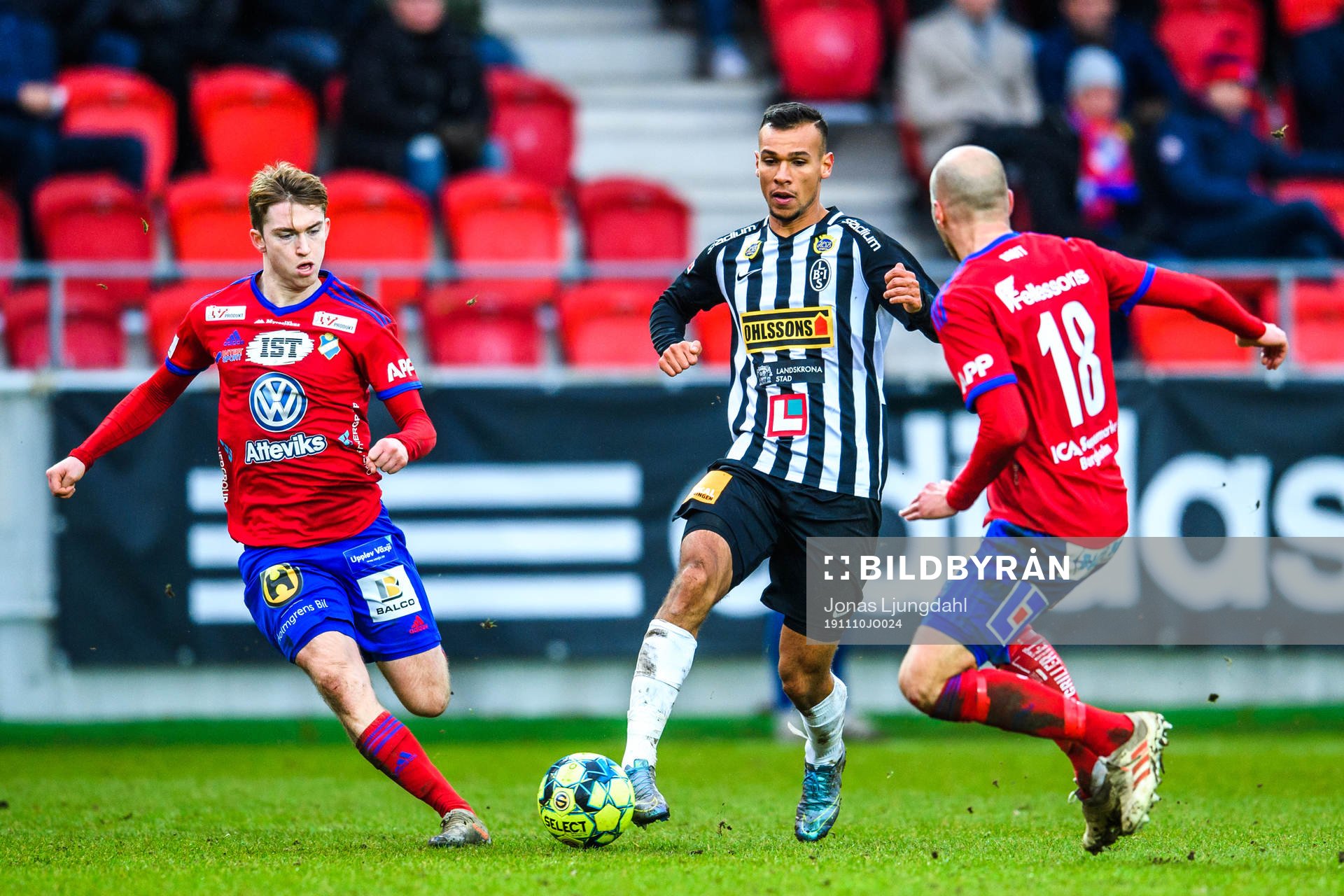 Östers Carl Johansson och Landskronas Sumar Almadjed