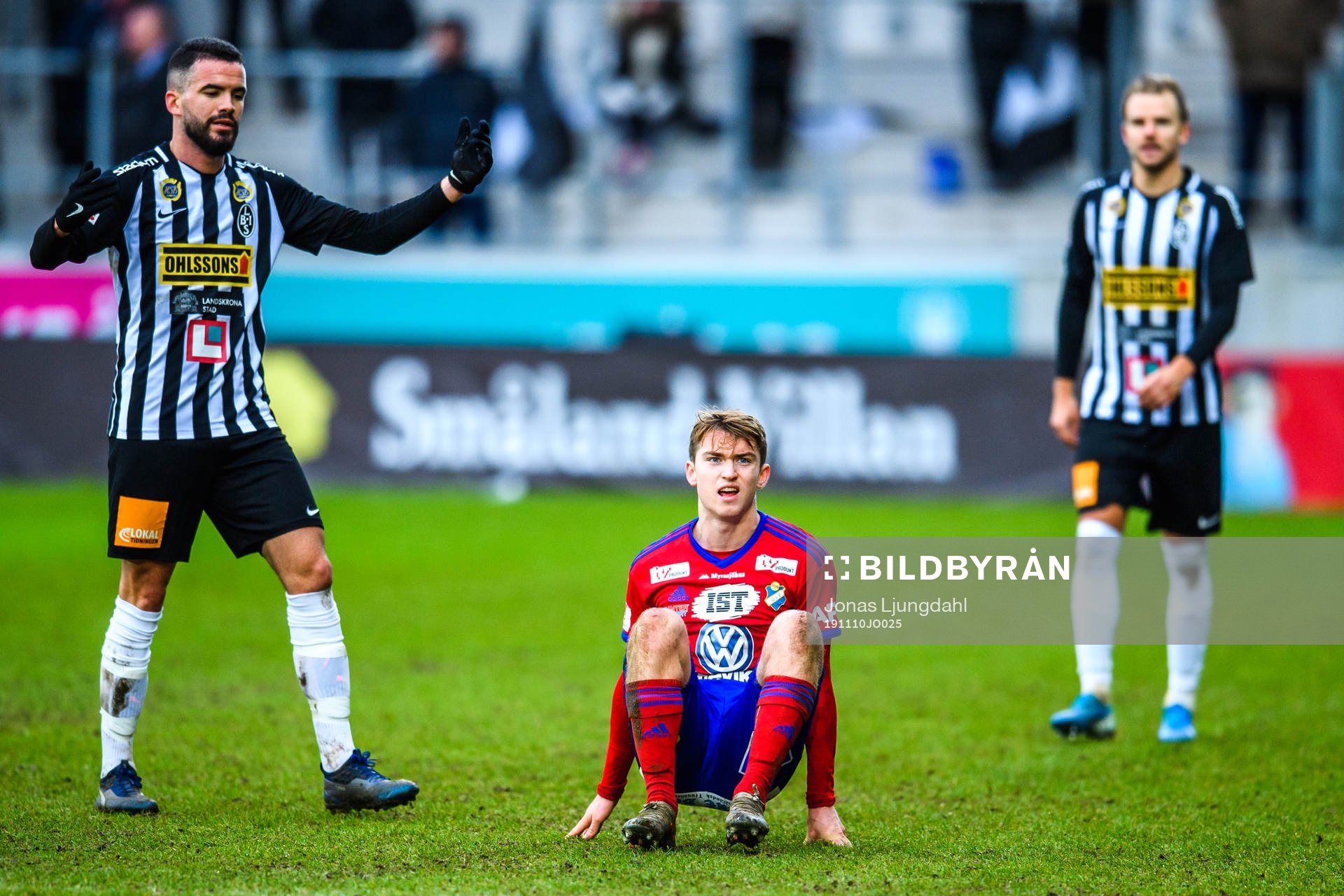 Landskronas Granit Stagova och Östers Carl Johansson