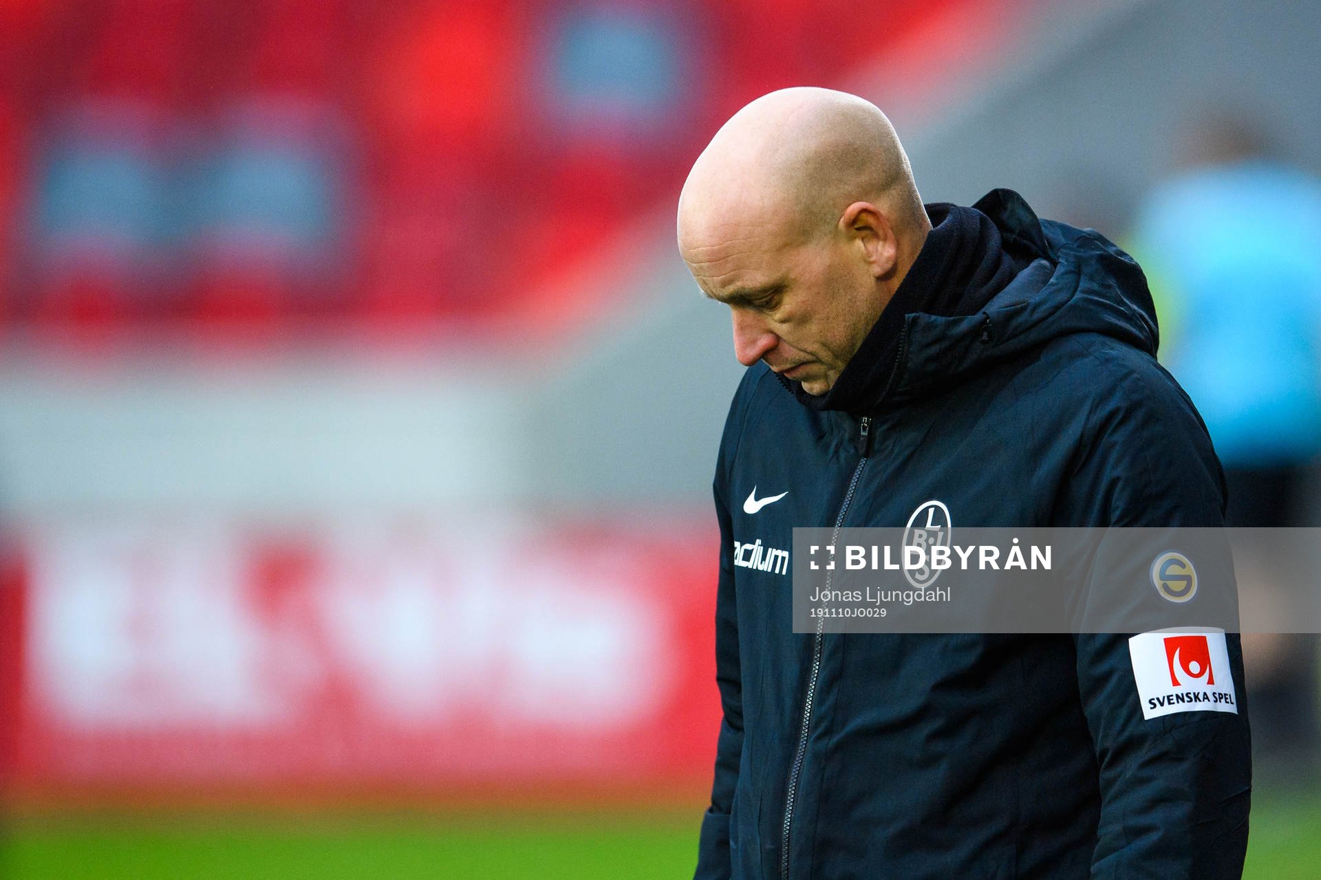 Landskronas tränare Billy Magnusson deppar