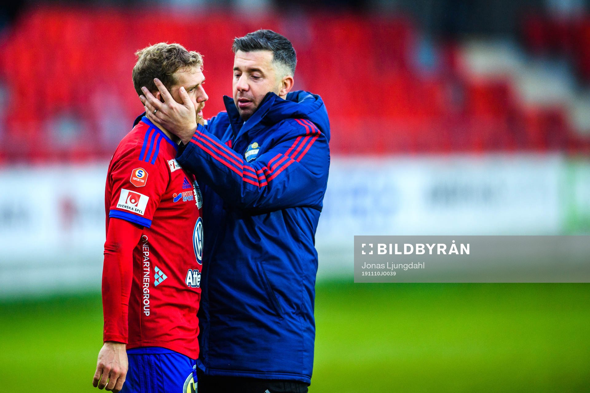 Östers Stefan Karlsson och tränare Dennis Velic