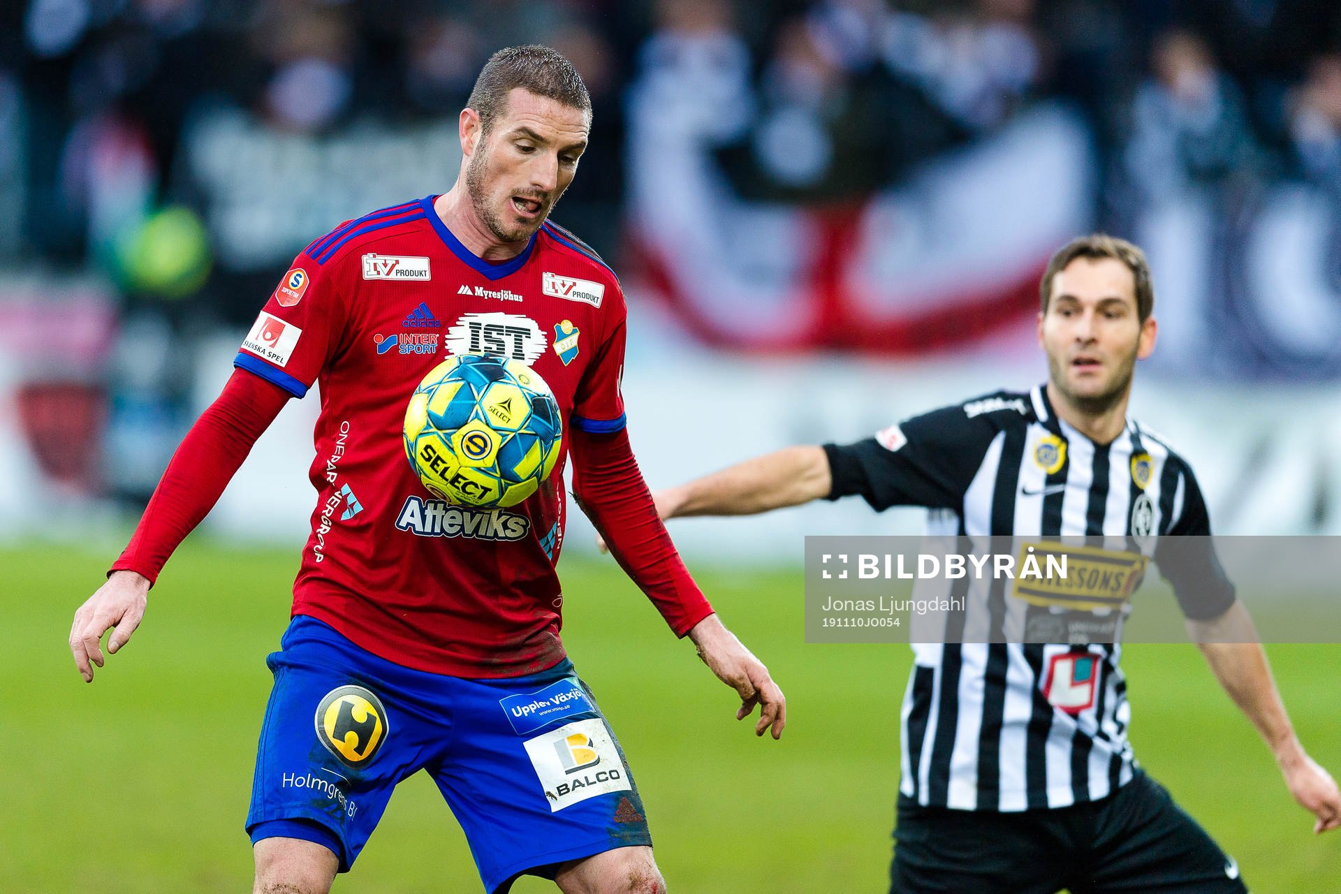 Östers James Keene och Landskronas Alexander Tkacz