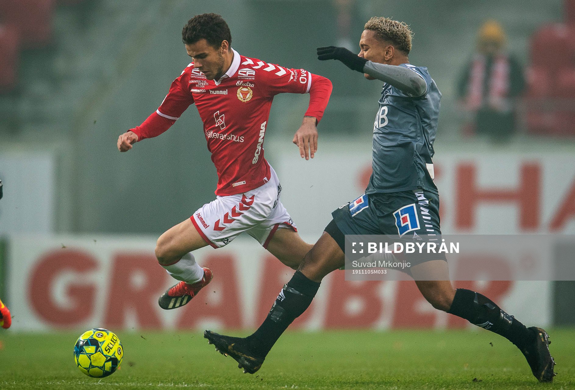 Kalmars Herman Hallberg och Brages Seth Kanteh Hellberg