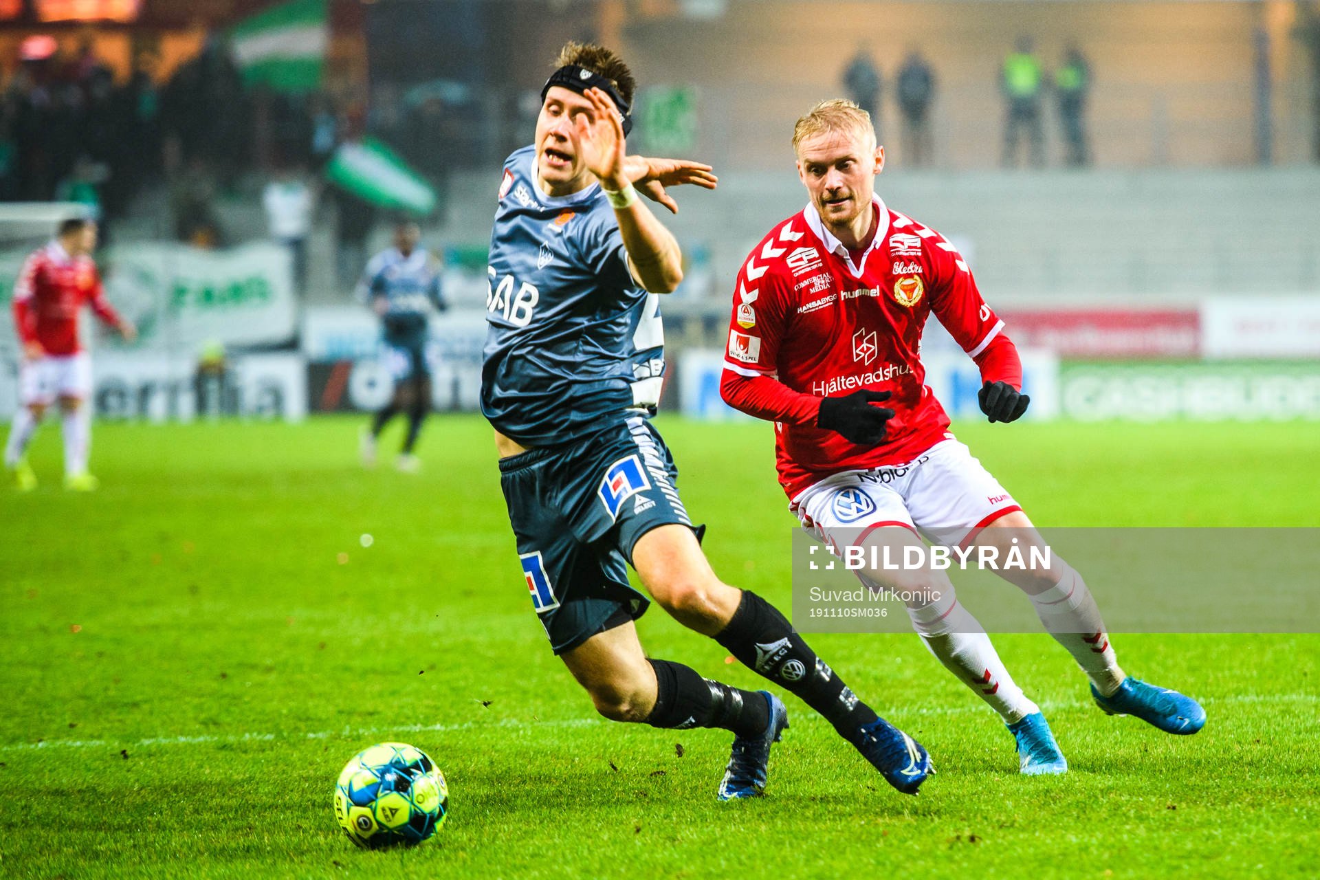 Kalmars Geir Andre Herrem och Brages Bjarni Mark Antonsson
