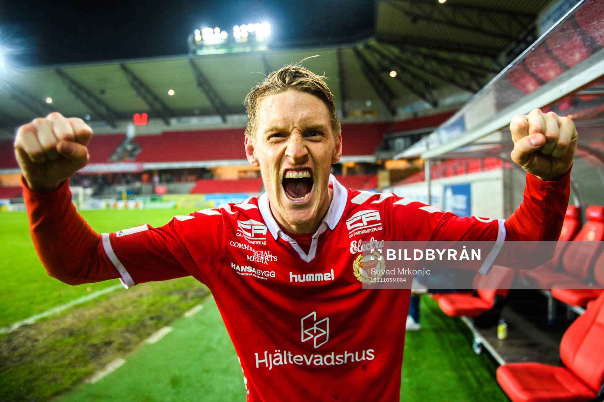 Kalmars Rasmus Elm jublar