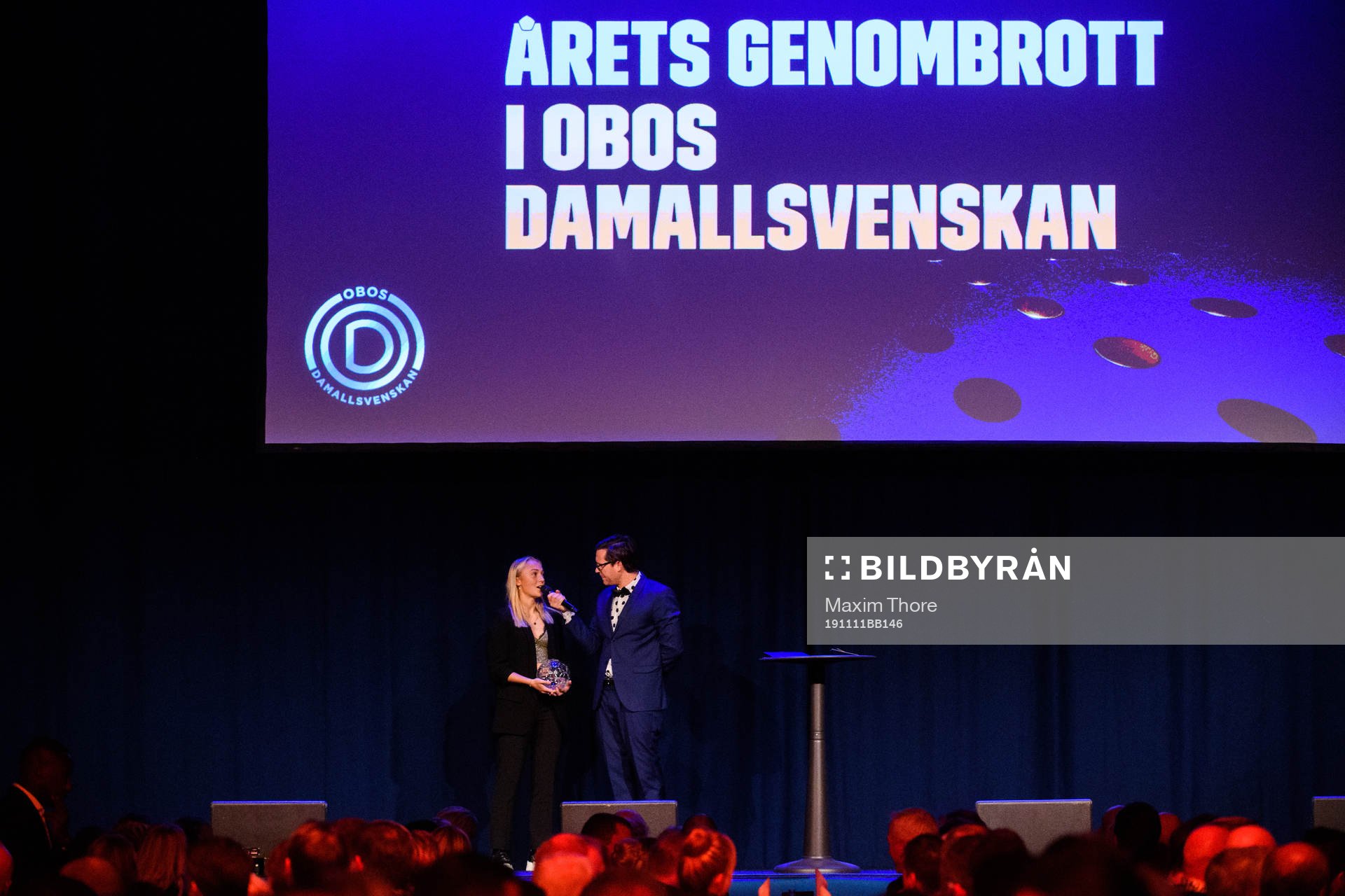 FC Rosengårds Hanna Bennison tilldelas priset Årets