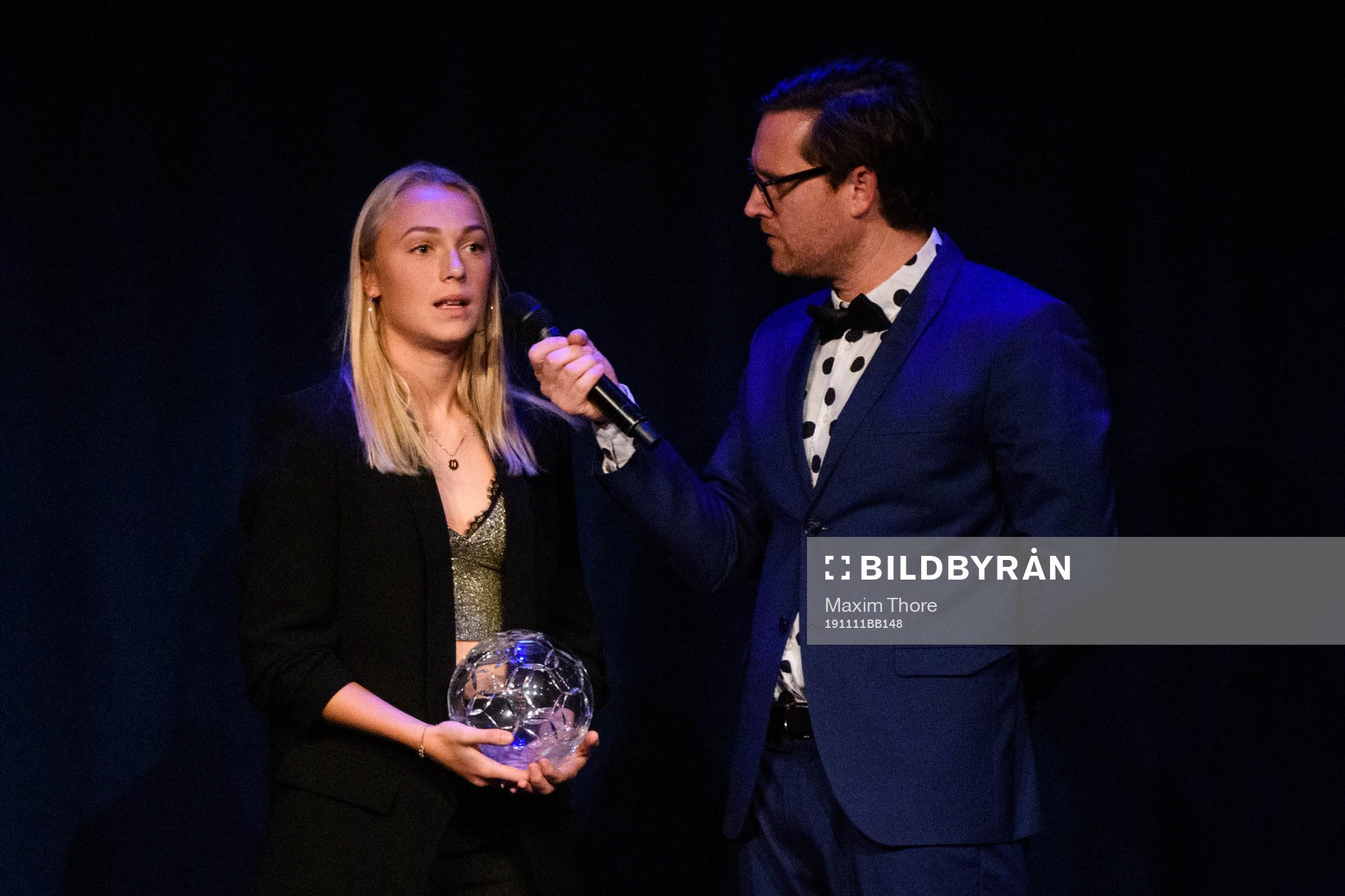 FC Rosengårds Hanna Bennison tilldelas priset Årets