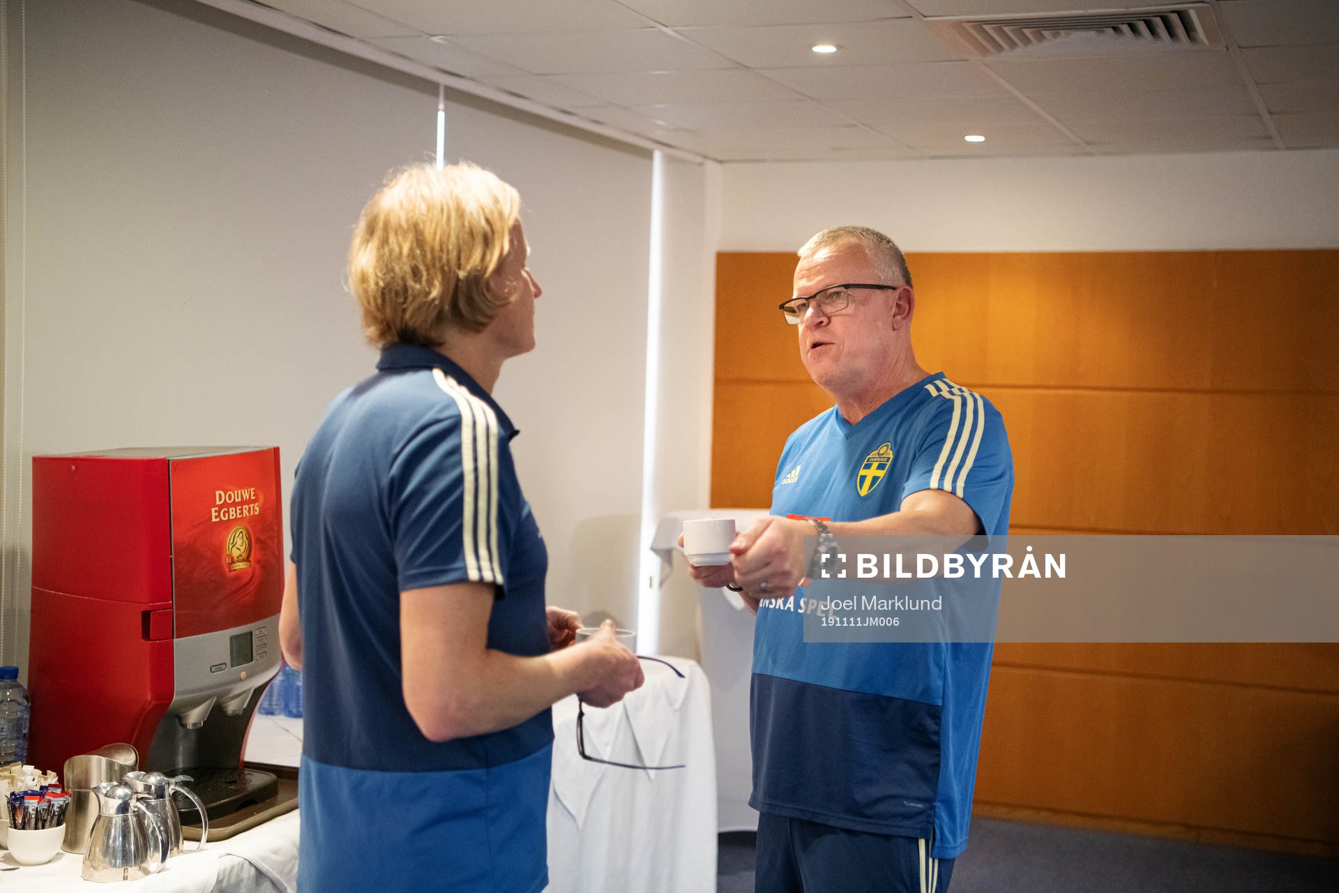 Stefan Pettersson, team manager, and Janne Andersson, head