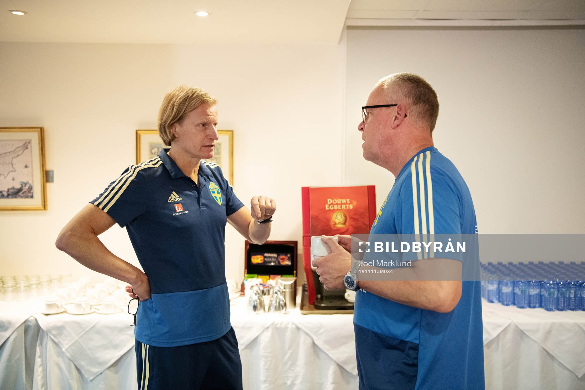 Stefan Pettersson, team manager, and Janne Andersson, head
