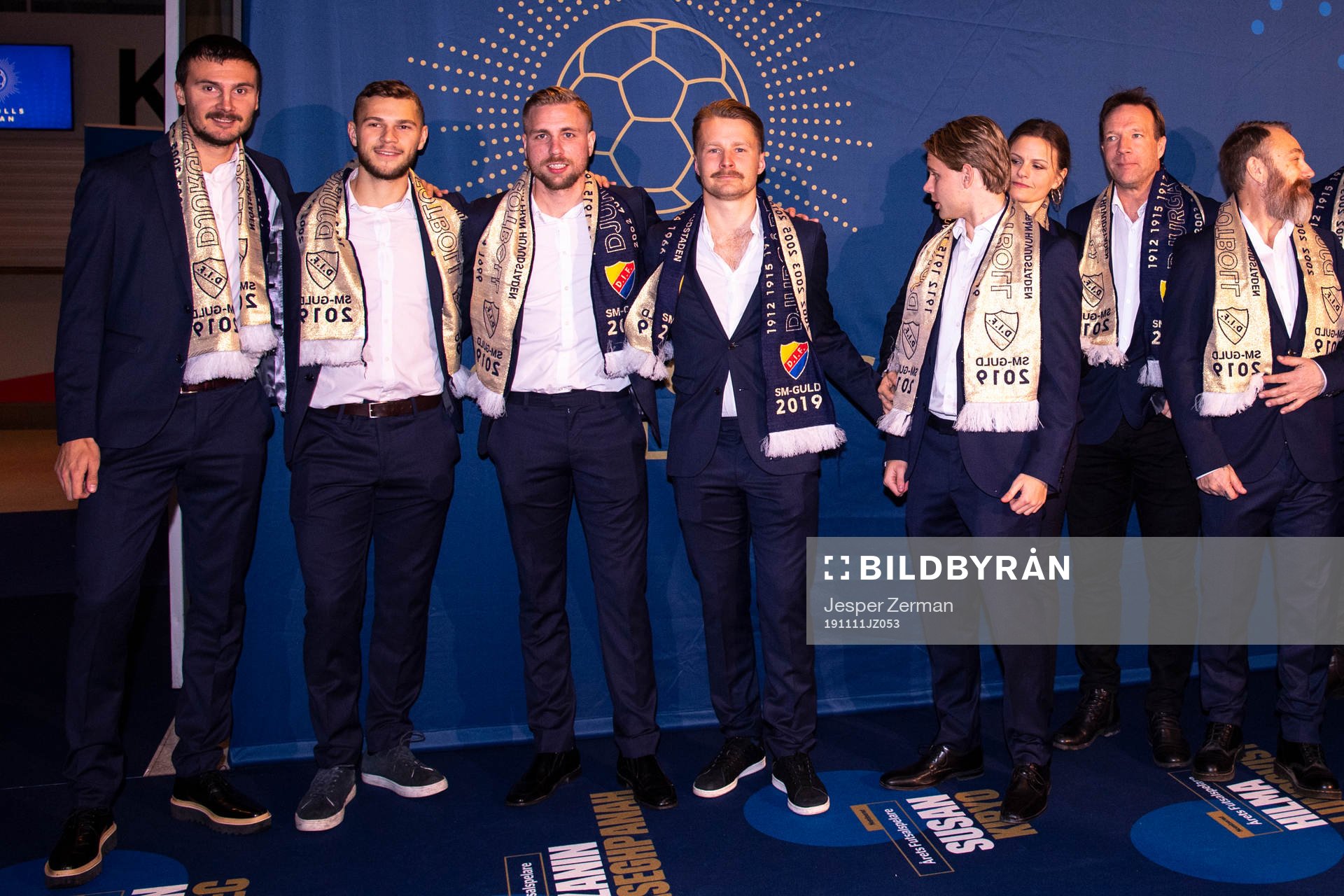 Djurgårdens Erik Berg, Jesper Karlström, Jonathan Ring,