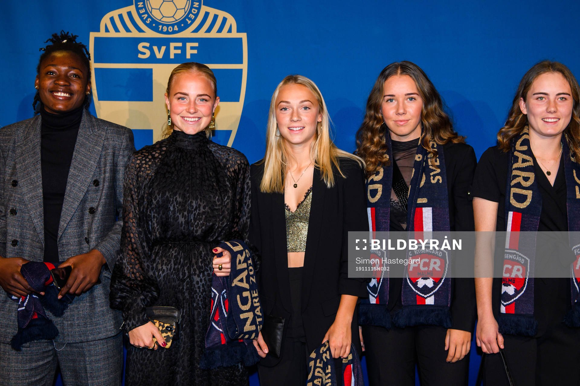 FC Rosengårds Hanna Bennison med lagkamraterna