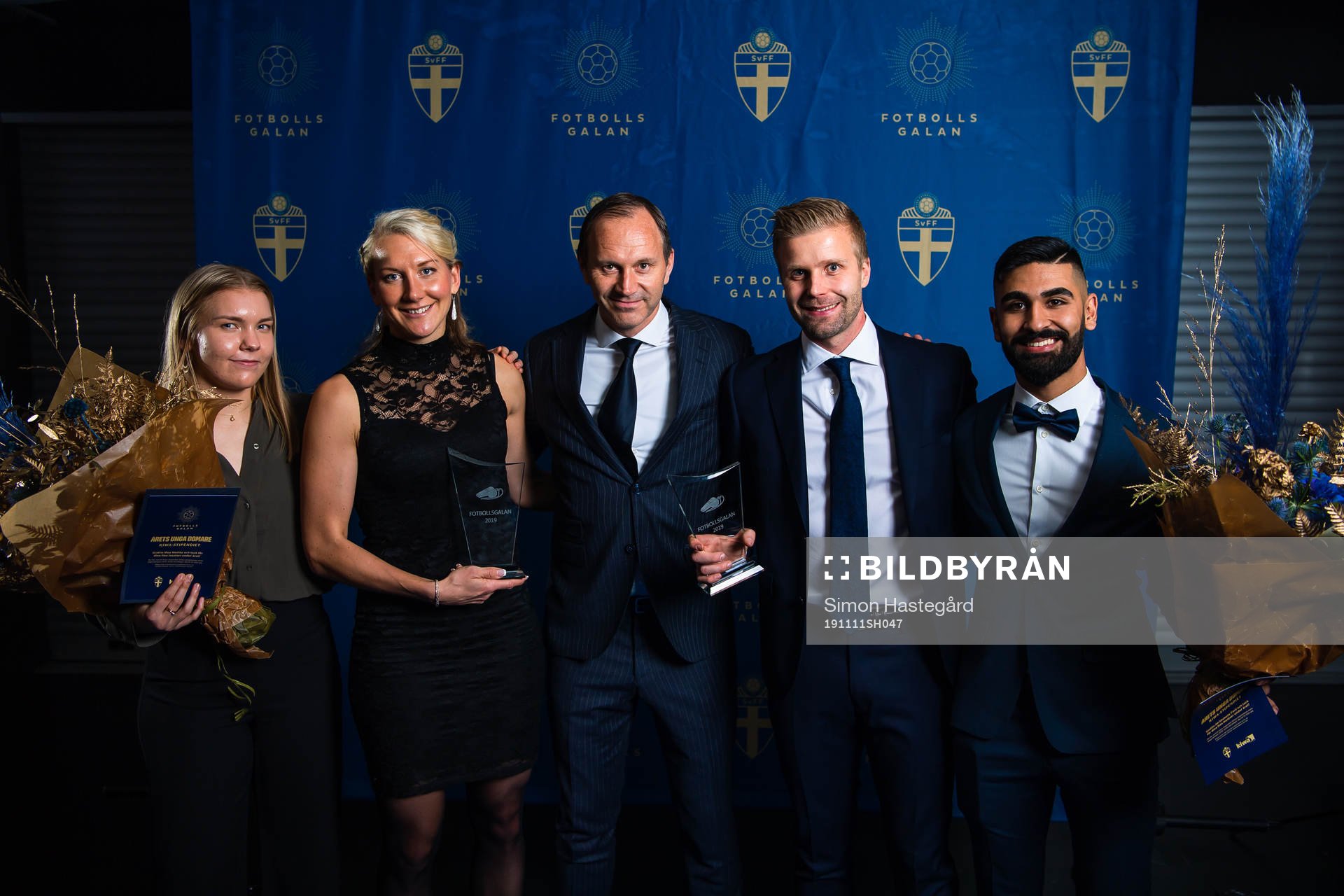 Prisutdelare Jonas Eriksson med Tess Olofsson, Glenn