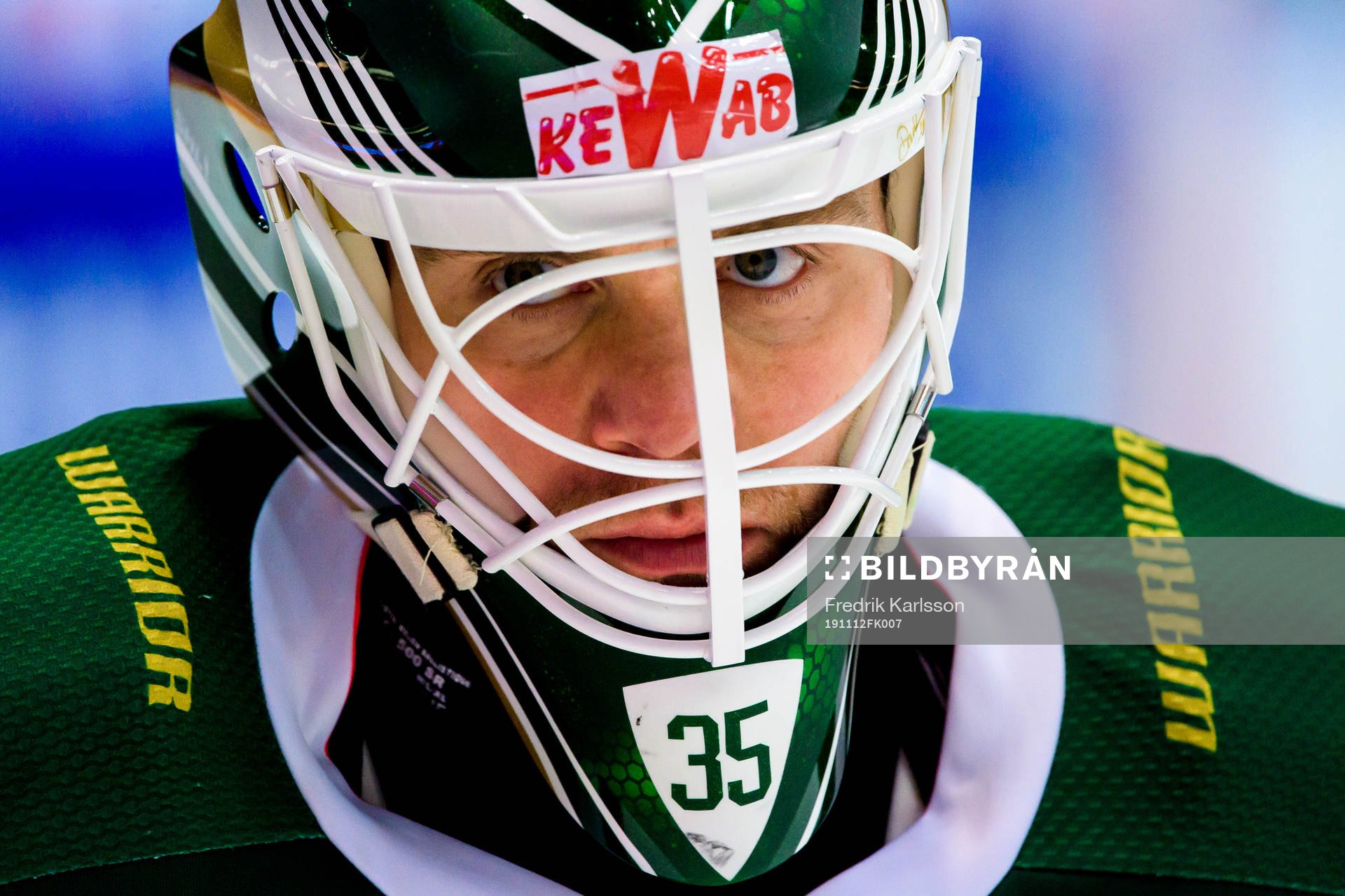 goalkeeper Markus Svensson of Färjestad