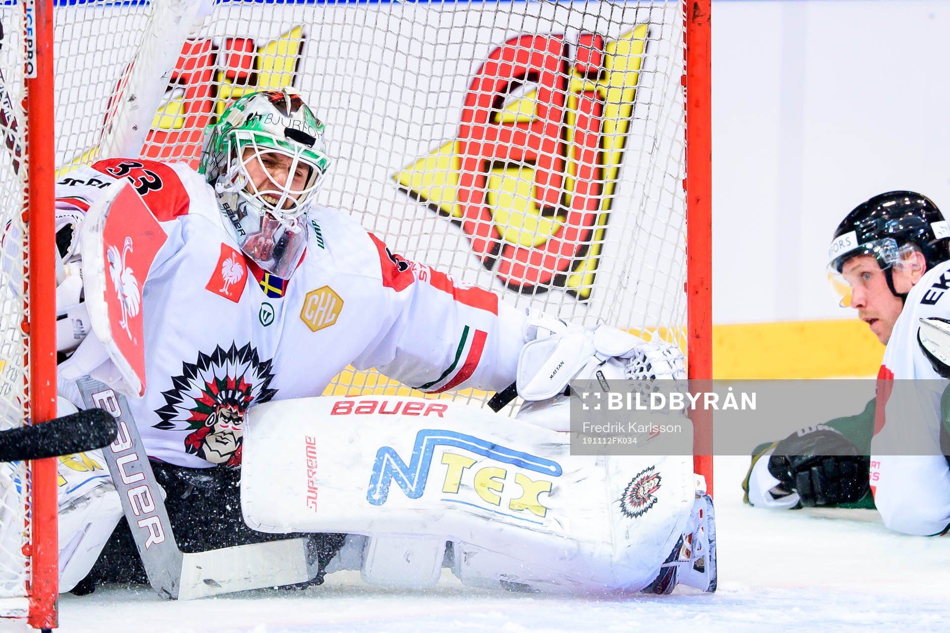 goalkeeper Johan Mattsson of Frölunda