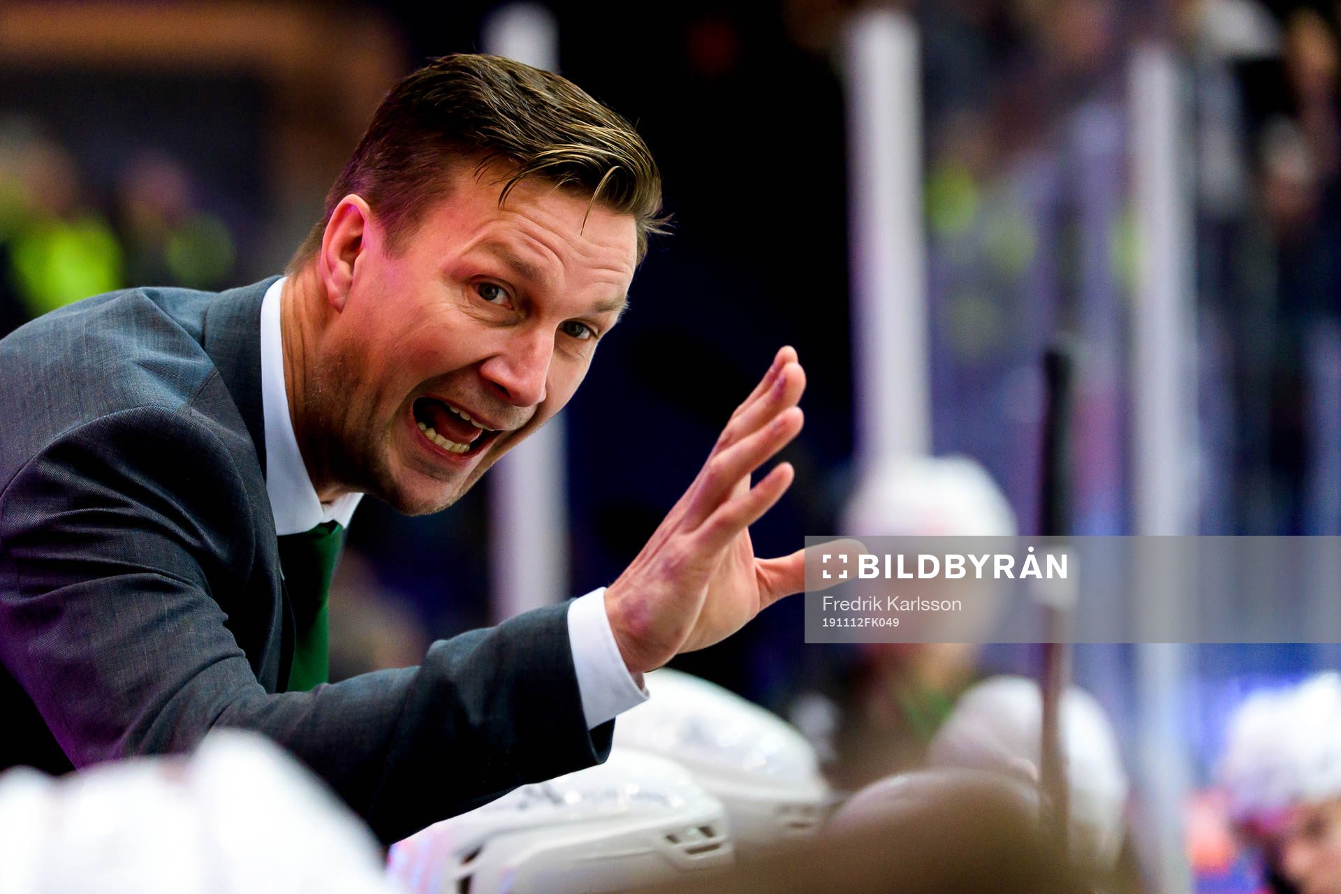 head coach Johan Pennerborn of Färjestad