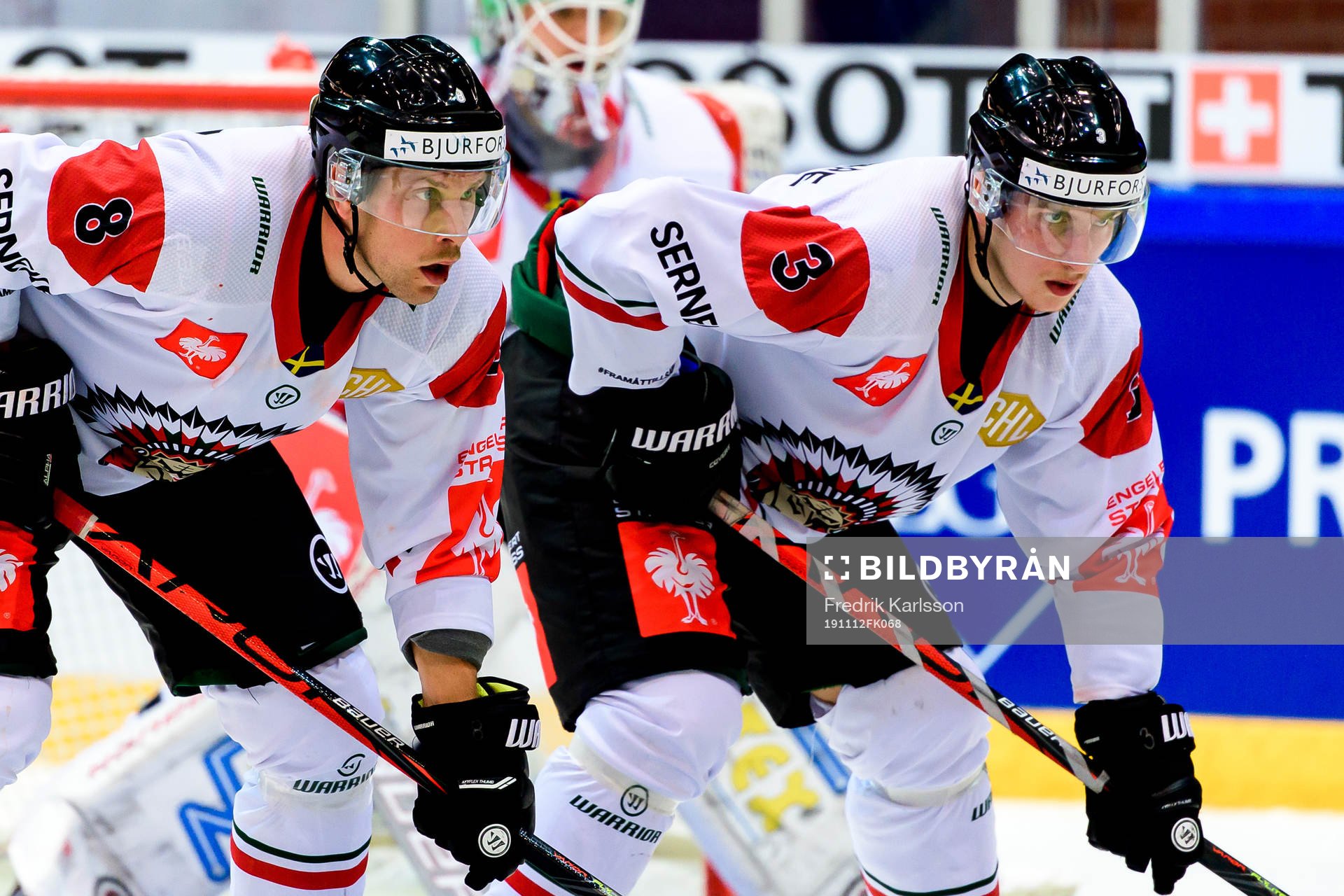 Viktor Ekbom and Jacob Moverare of Frölunda