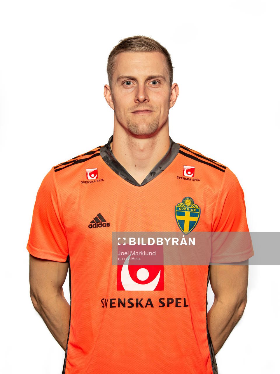 Karl-Johan Johnsson of the Swedish national football team