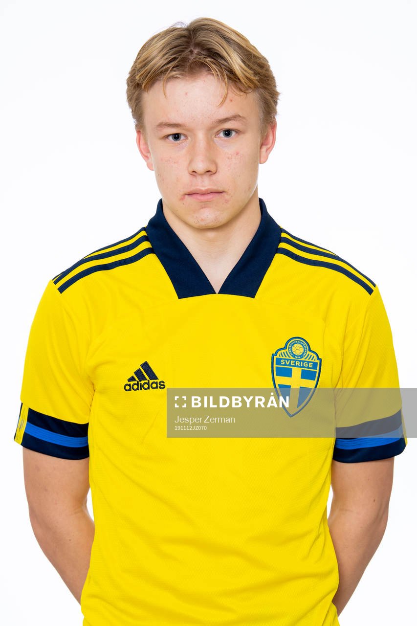 Daniel Svensson i P17-landslaget poserar för porträtt den 12 november 2019 i Stockholm.