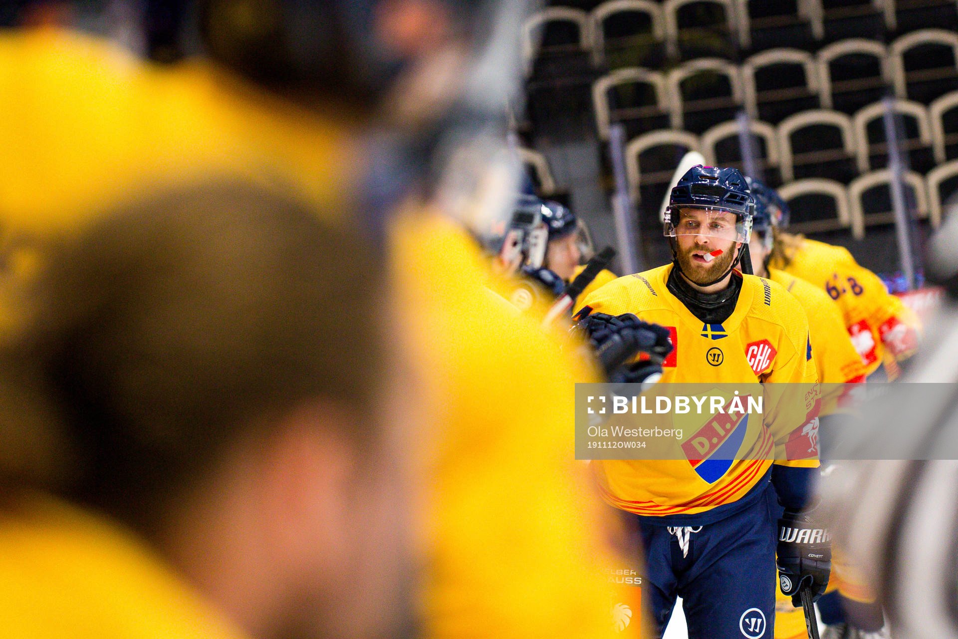 Mattias Guter of Djurgården celebrates his 2-2 goal