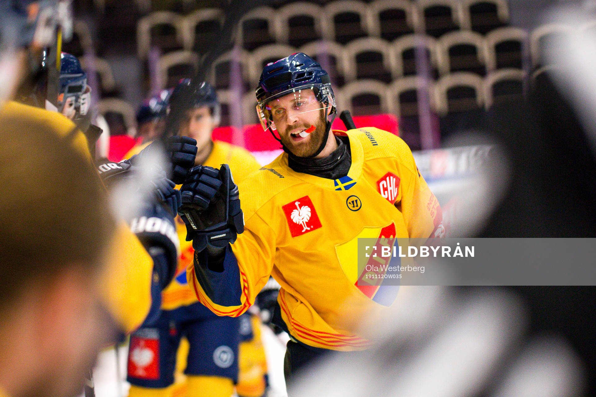 Mattias Guter of Djurgården celebrates his 2-2 goal