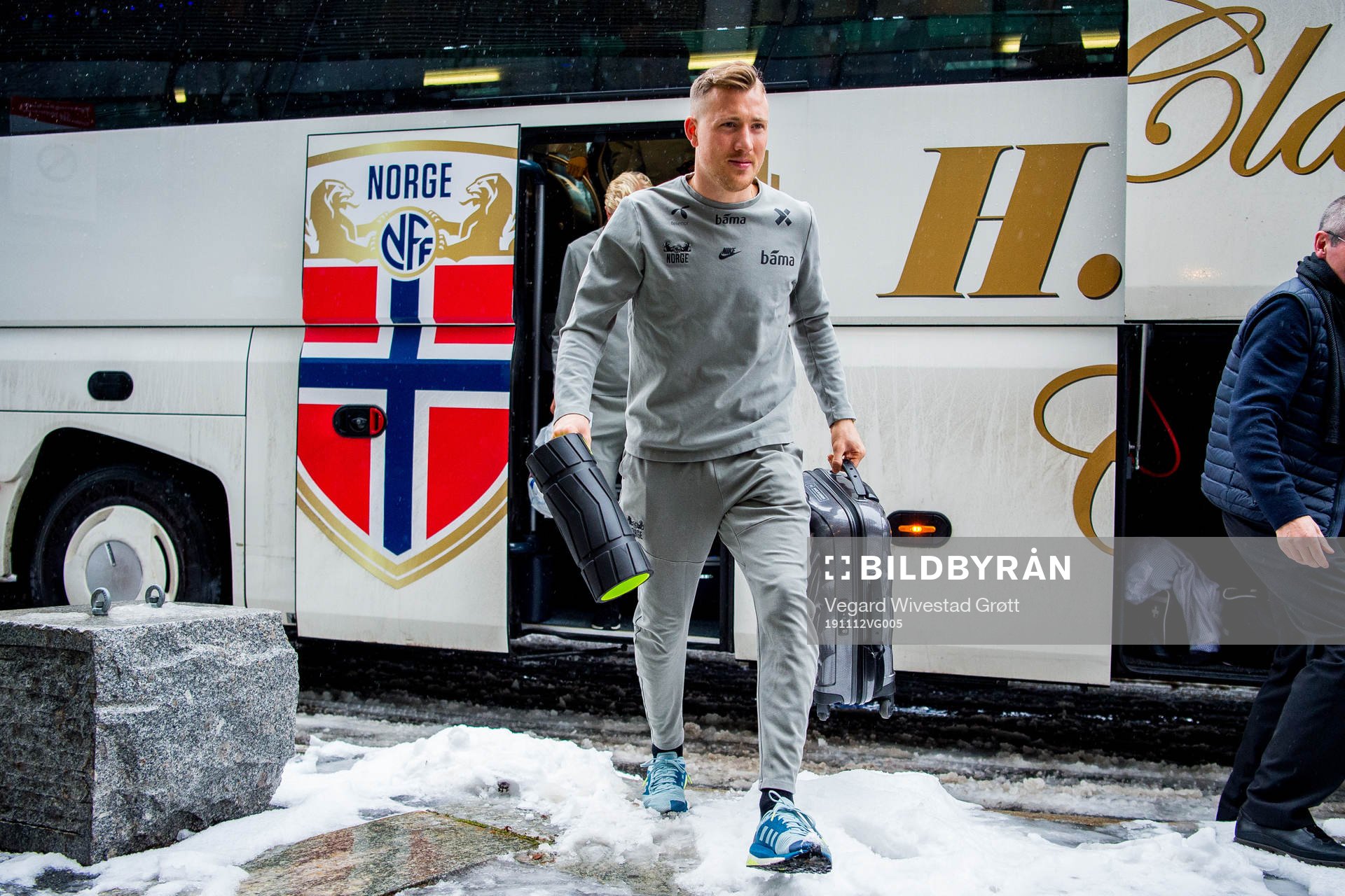 Fredrik Ulvestad of Norway arrives