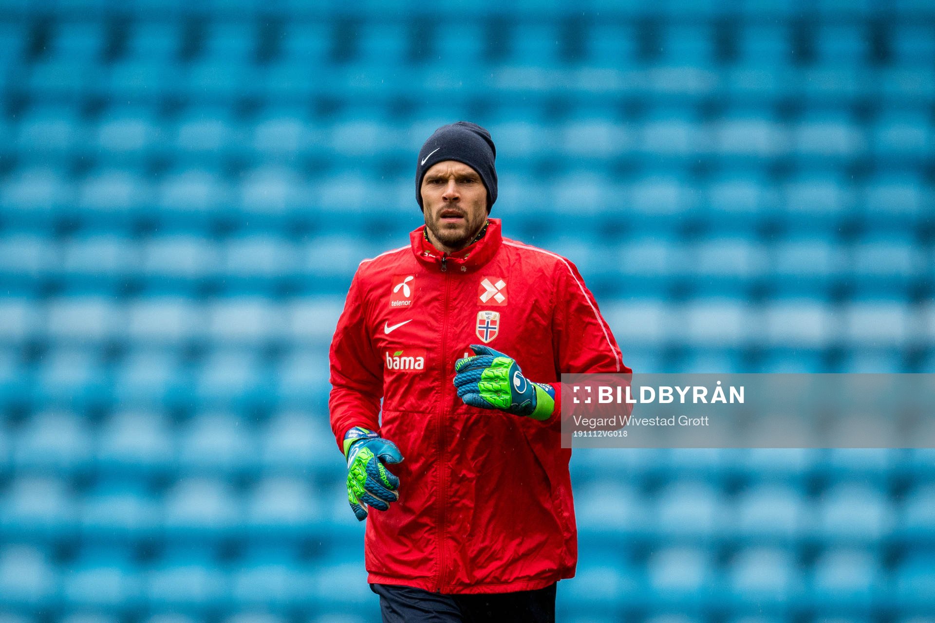 Goalkeeper Rune Almenning Jarstein of Norway