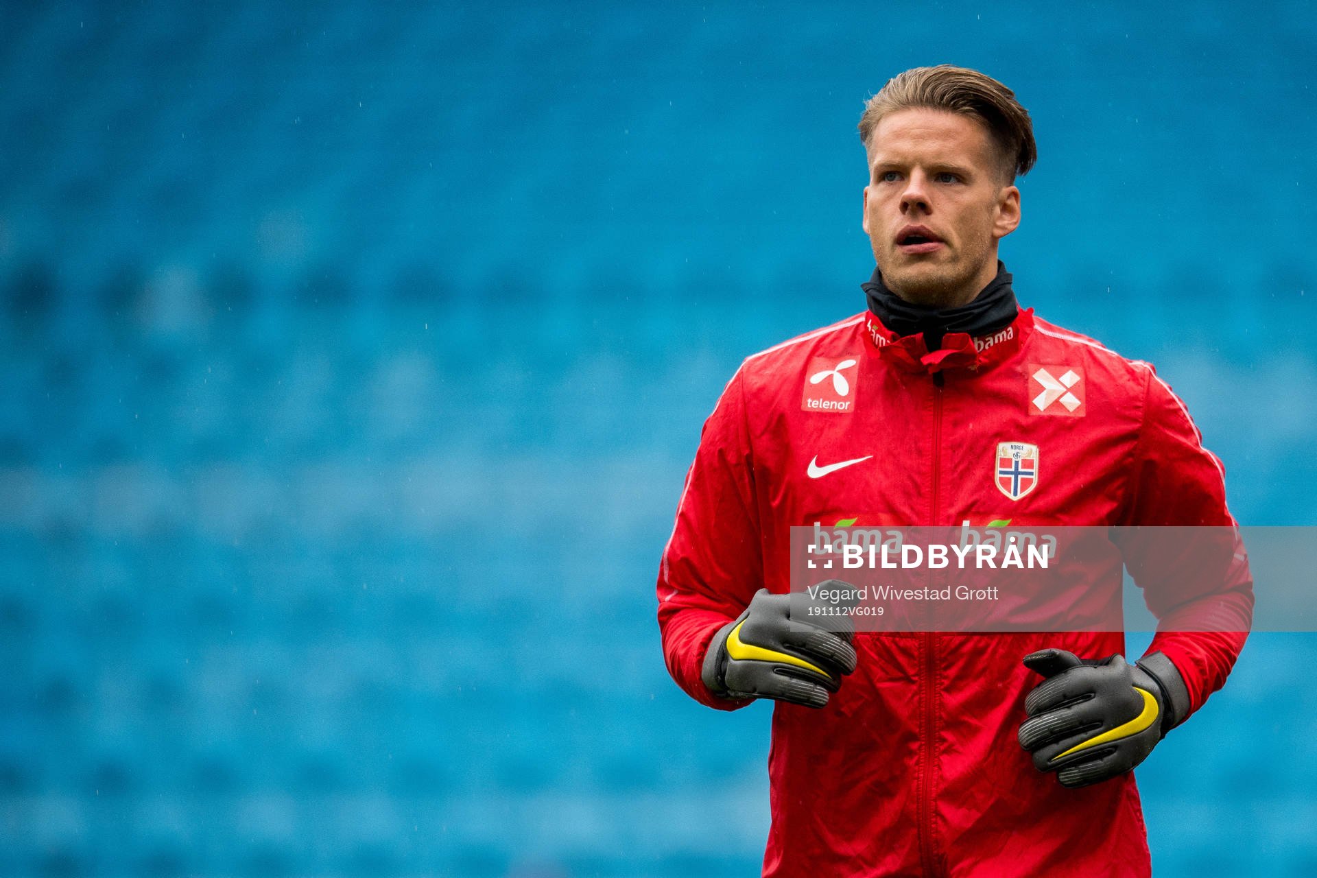 Goalkeeper Ørjan Nyland of Norway