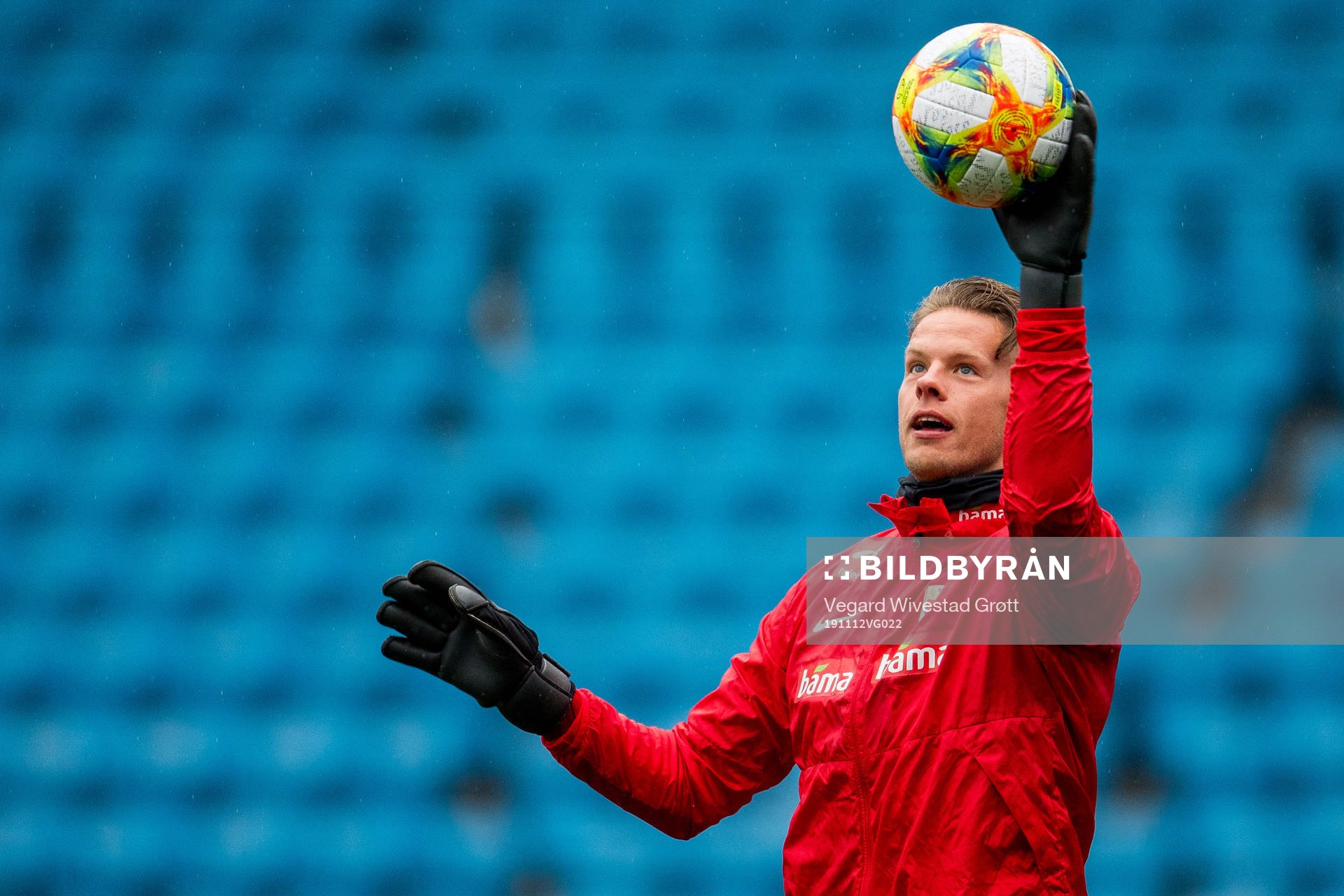 Goalkeeper Ørjan Nyland of Norway