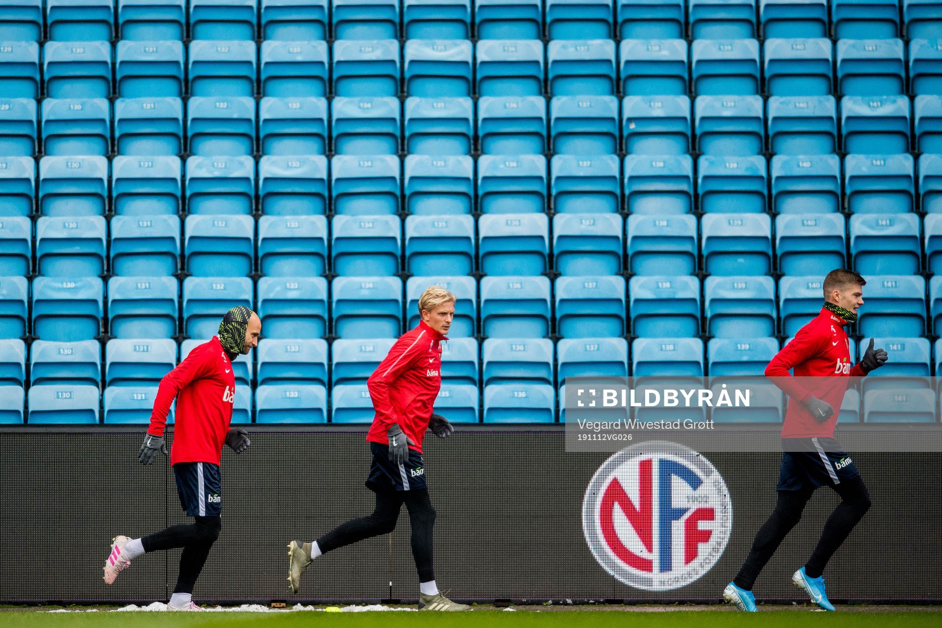 Tore Reginiussen, Morten Thorsby and Alexander Sørloth of