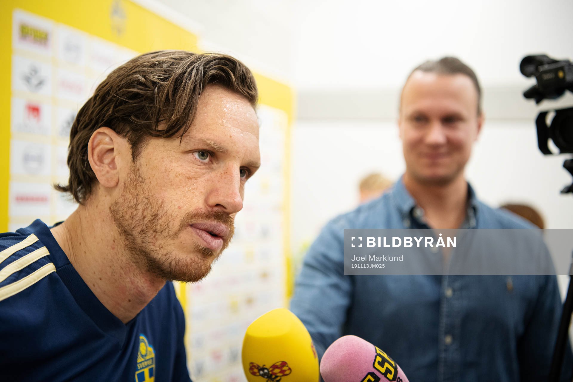 Gustav Svensson of the Swedish national football team is