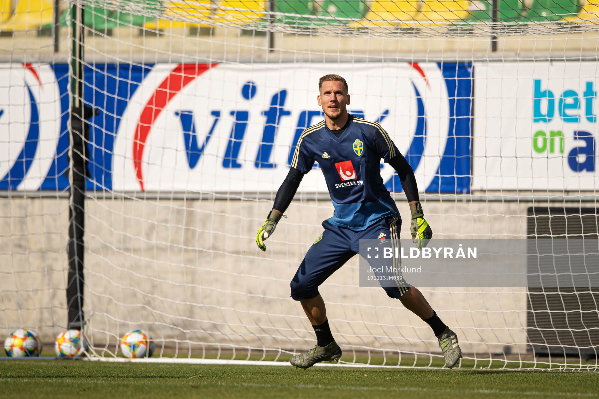 Robin Olsen of the Swedish national football team