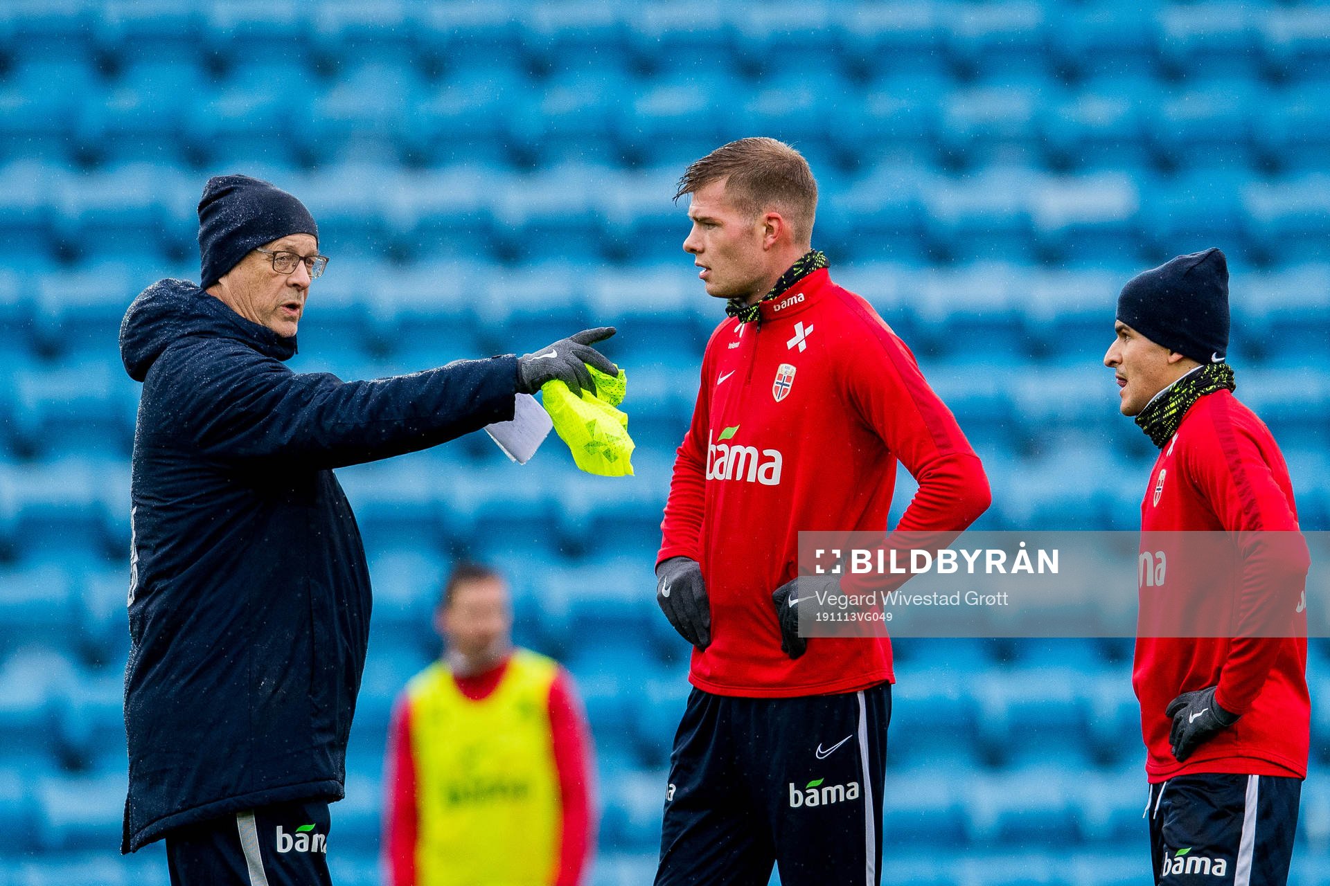 Lars Lagerbäck, head coach of Norway, Alexander Sørloth
