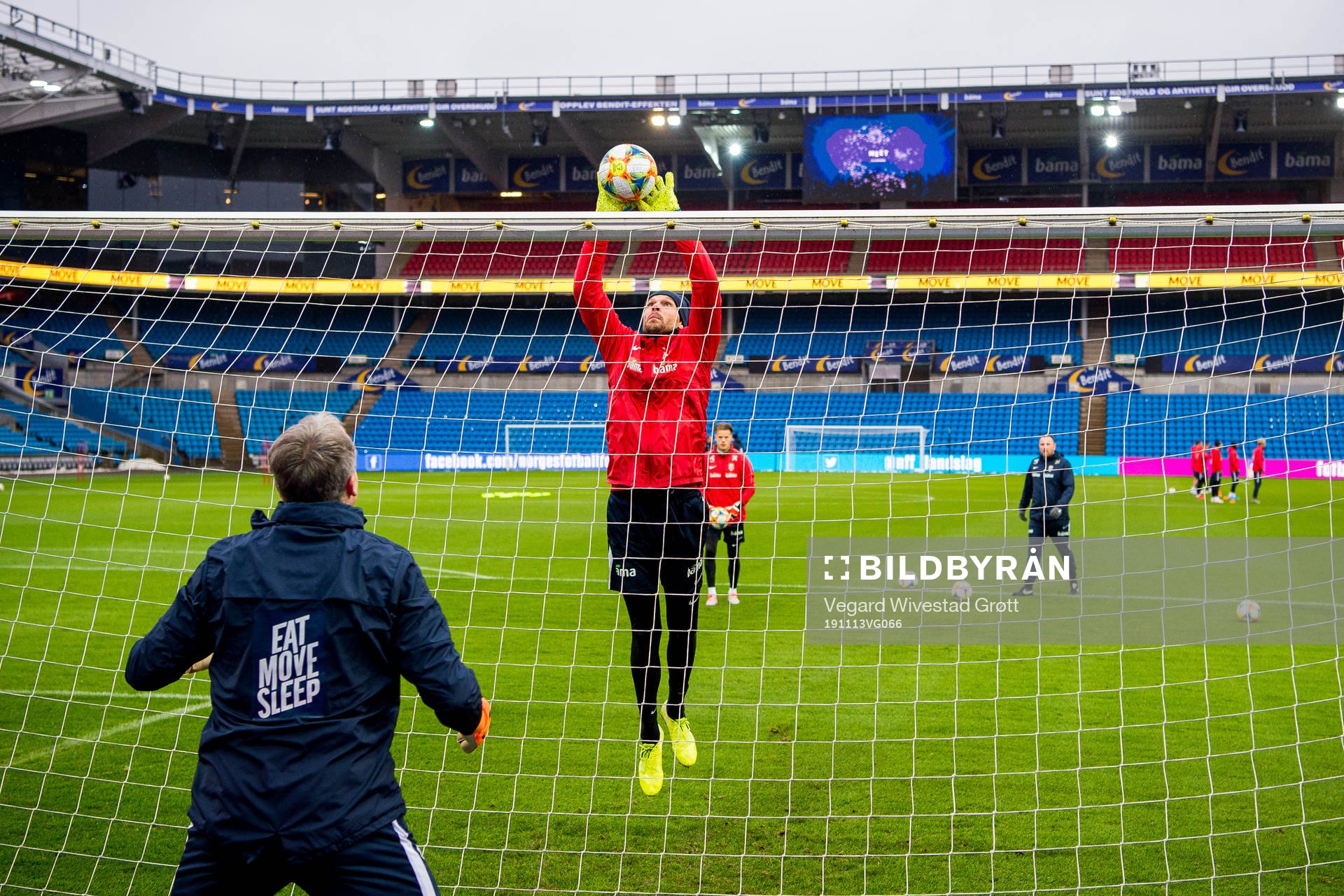 Goalkeeper Rune Almenning Jarstein of Norway