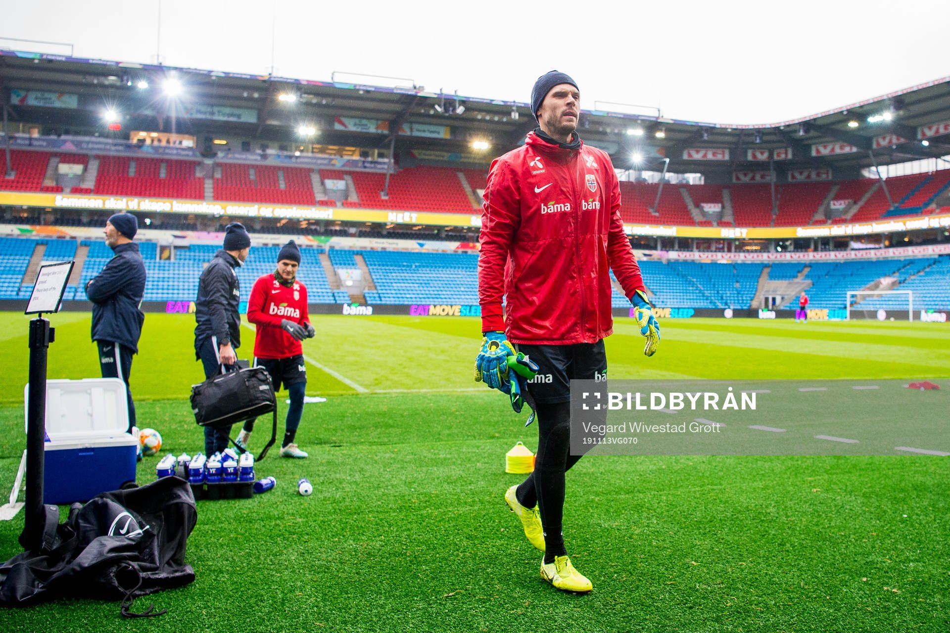 Goalkeeper Rune Almenning Jarstein of Norway
